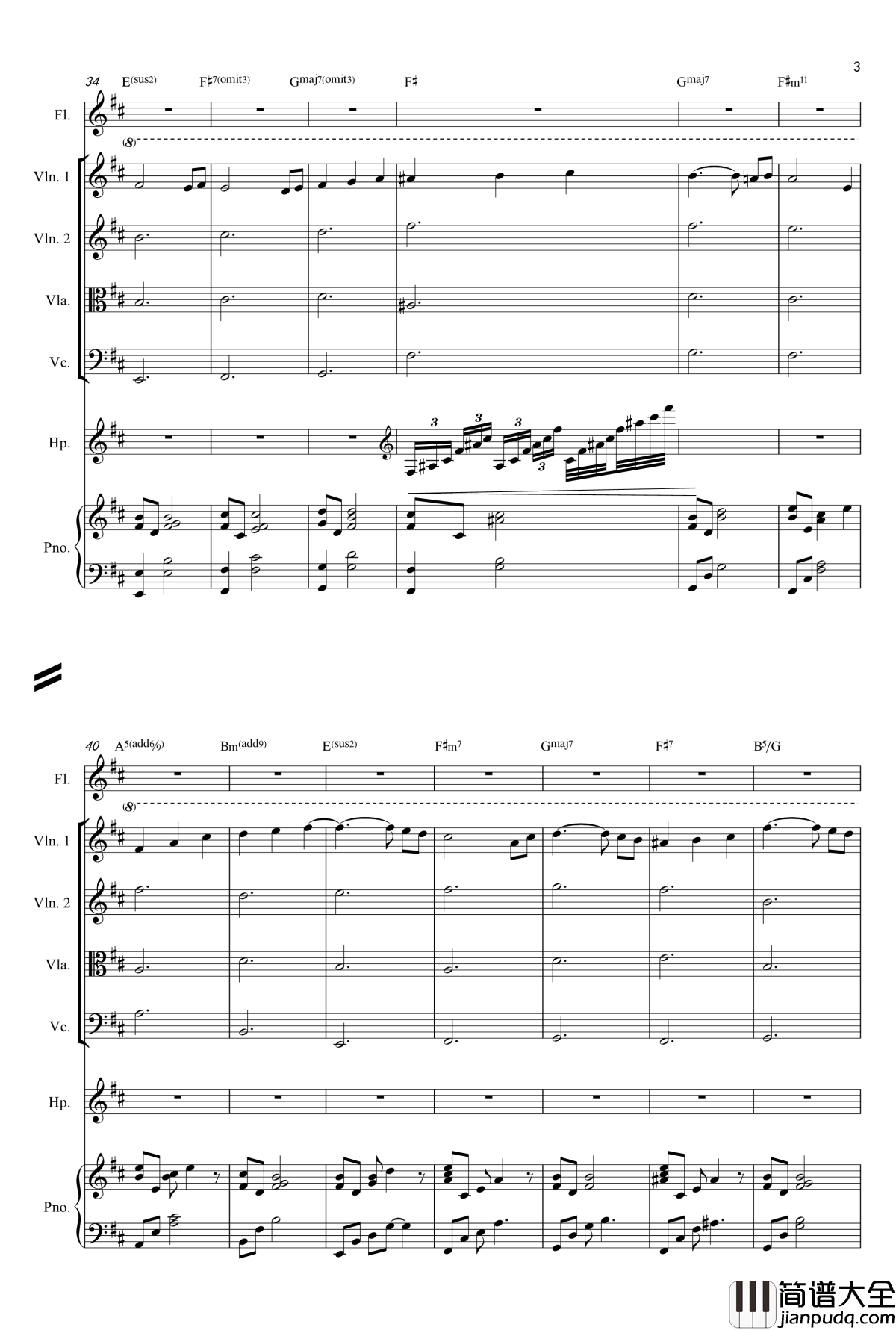 缘之空ED钢琴谱_遠い空へヨスガノソラメインテ_マ总谱