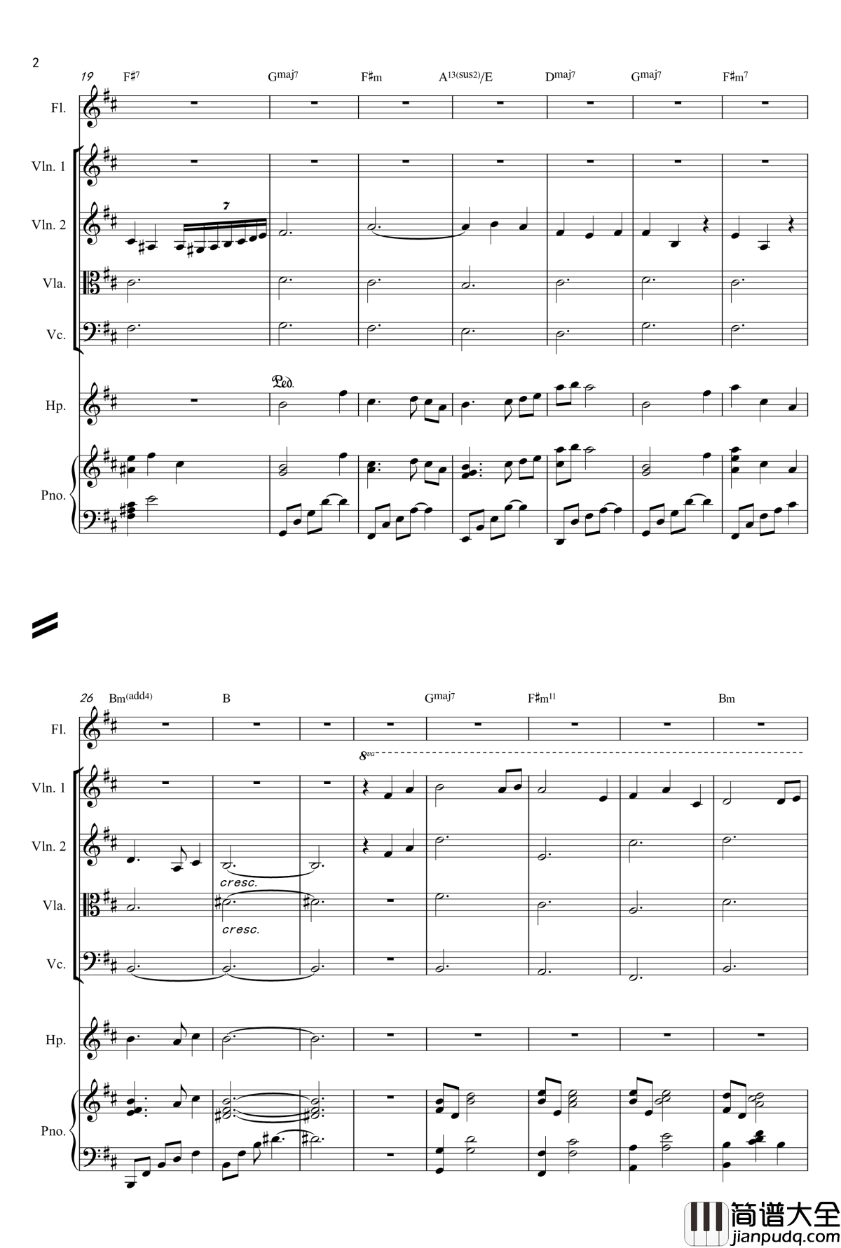 缘之空ED钢琴谱_遠い空へヨスガノソラメインテ_マ总谱