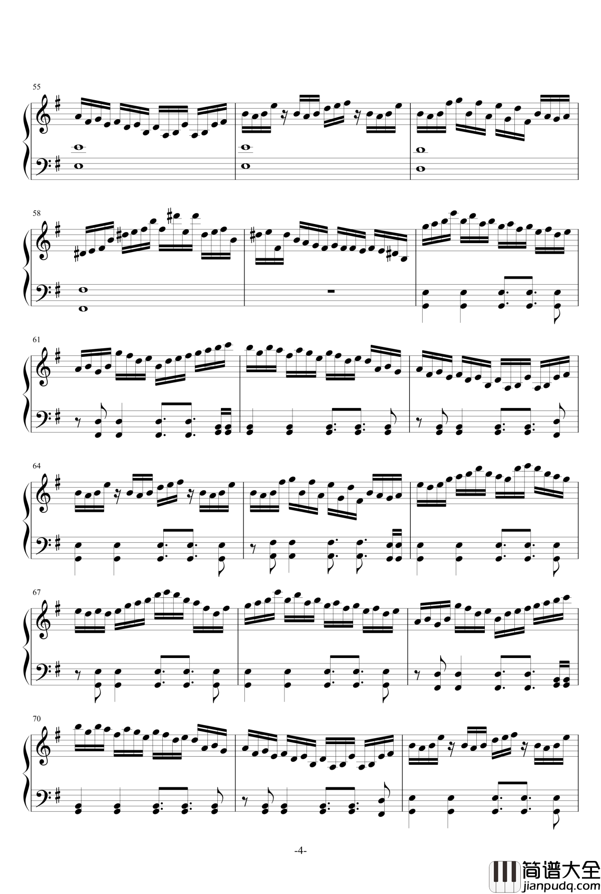 少女绮想曲钢琴谱_东方project