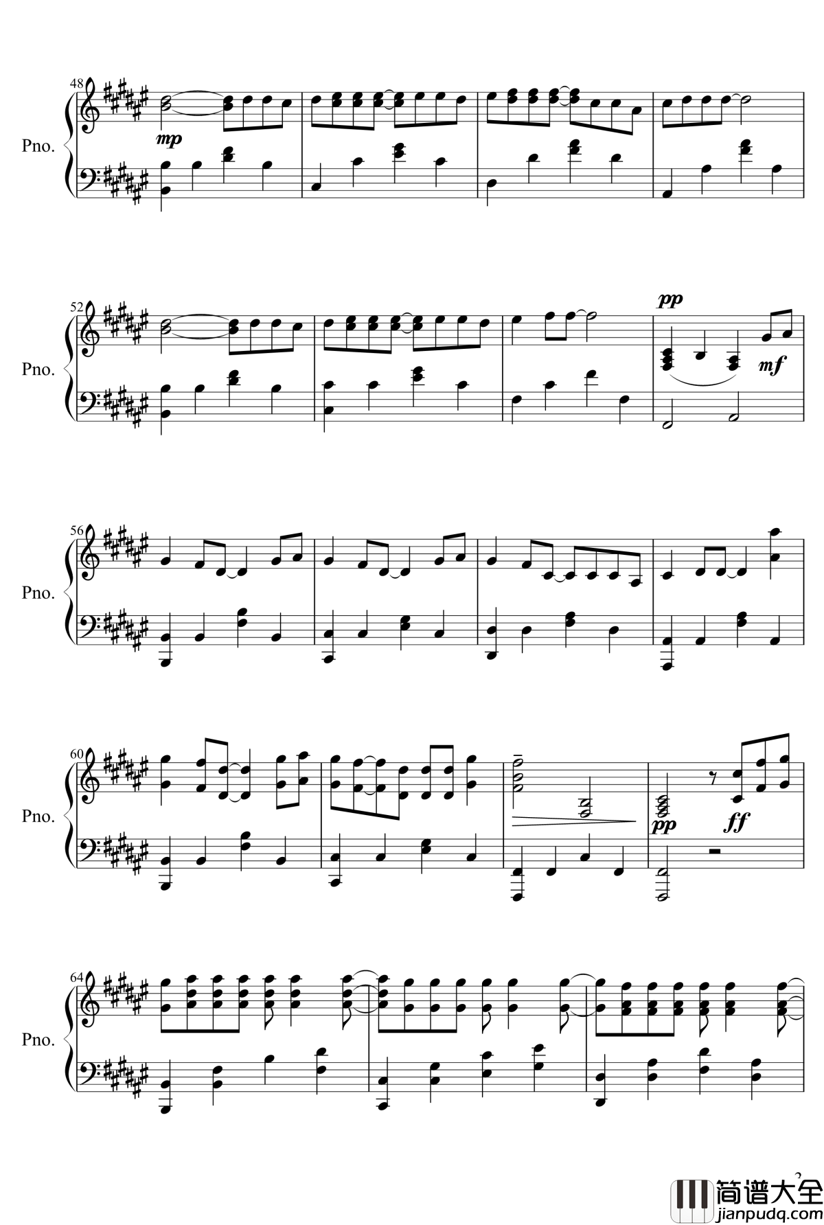 Secret_Baser钢琴谱_搬运_Tehishter_10_years_after_Ve