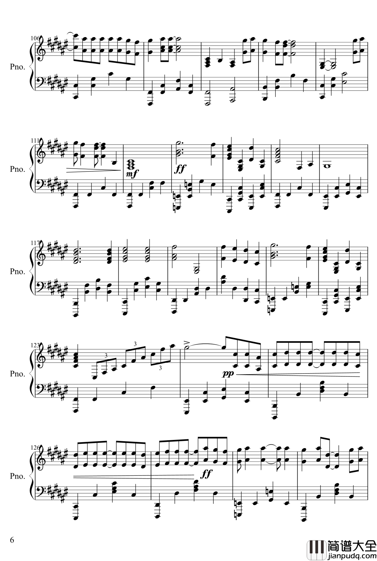 Secret_Baser钢琴谱_搬运_Tehishter_10_years_after_Ve