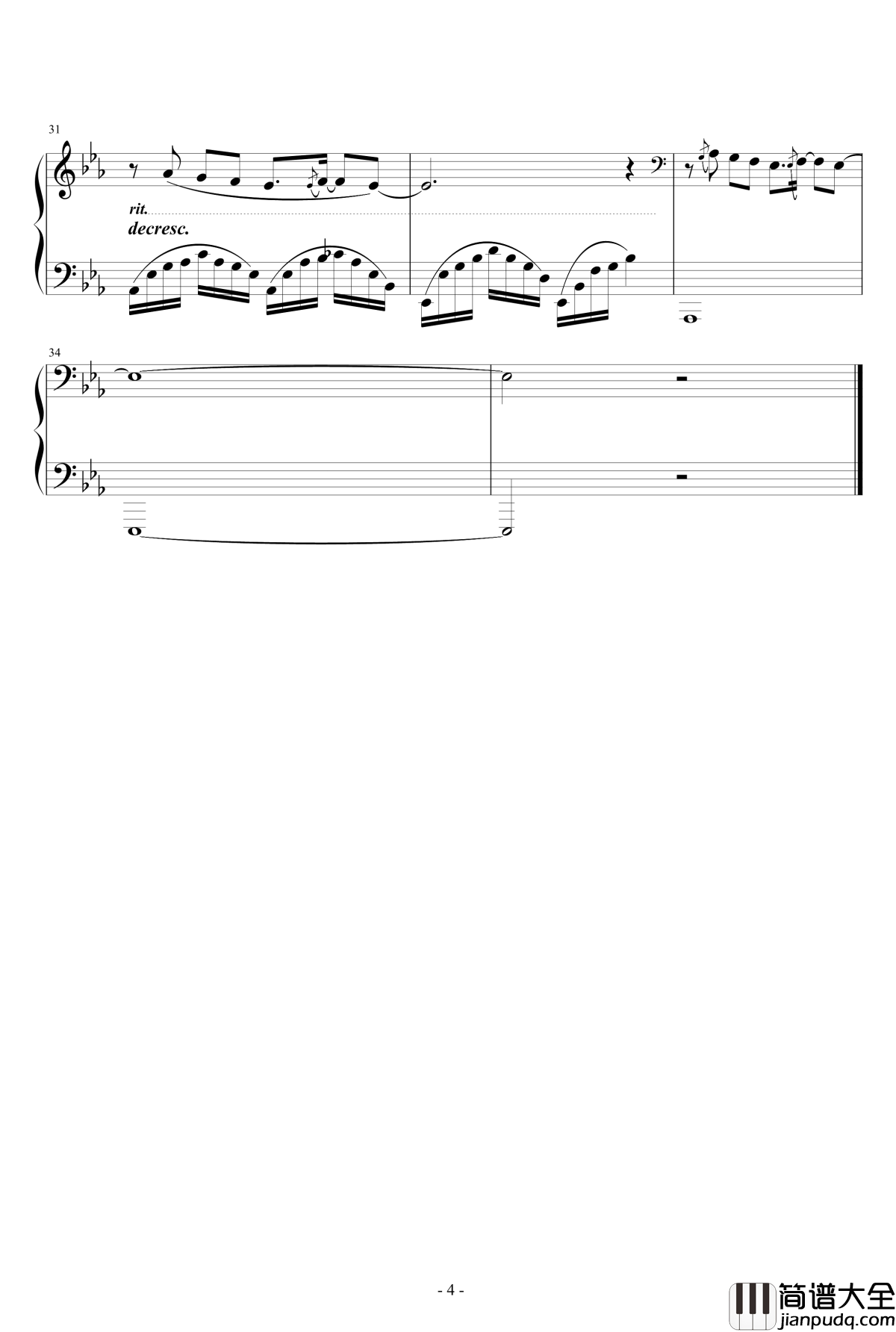 超甜的蛋糕钢琴谱_月球之花