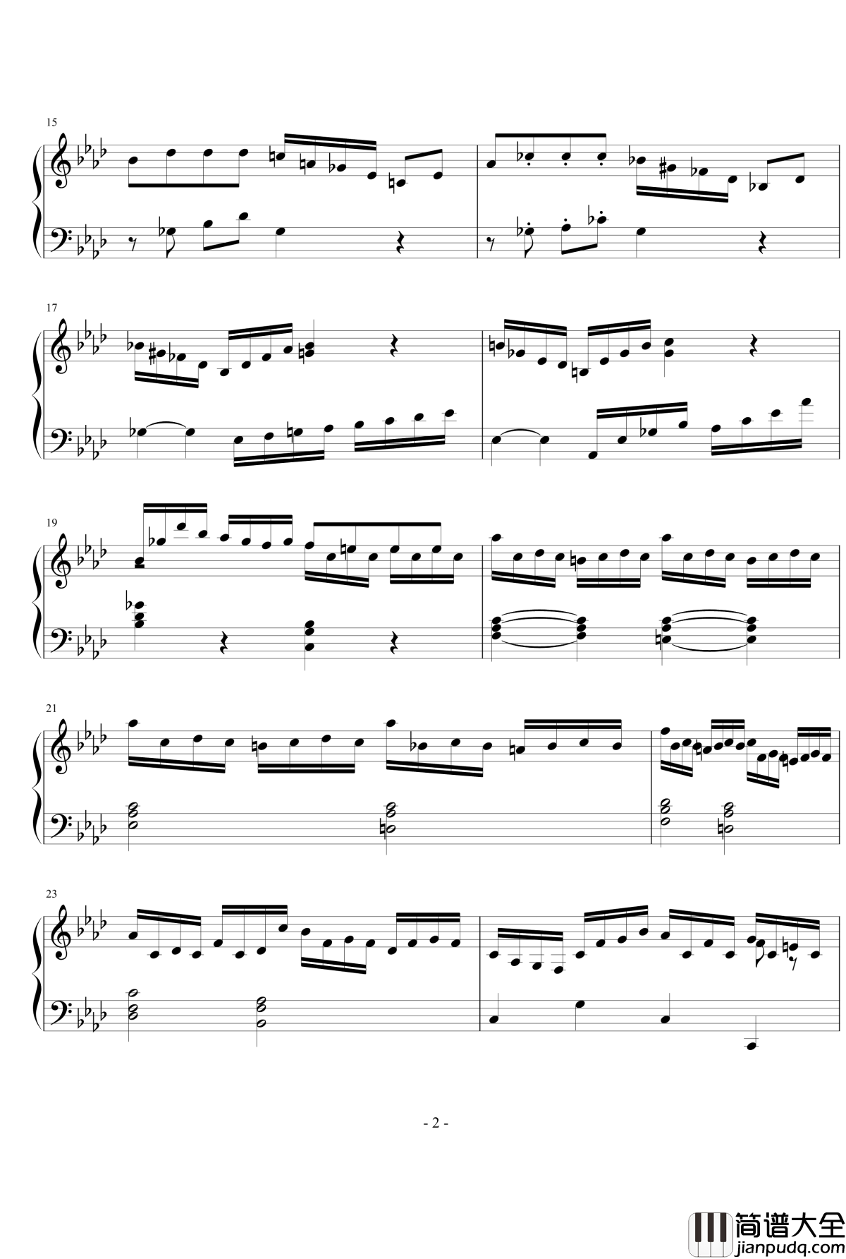 降a大调小奏鸣曲钢琴谱_love莫扎特