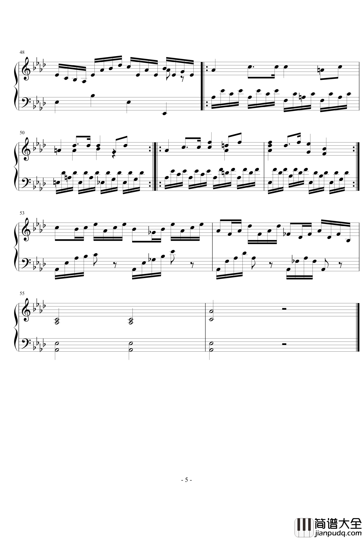 降a大调小奏鸣曲钢琴谱_love莫扎特