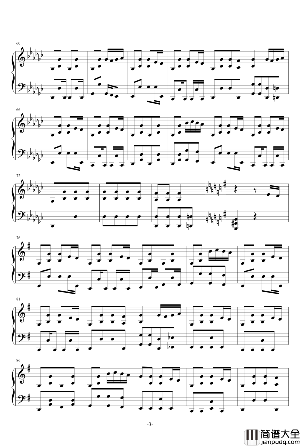 踩到猫了钢琴谱_yamorintyo