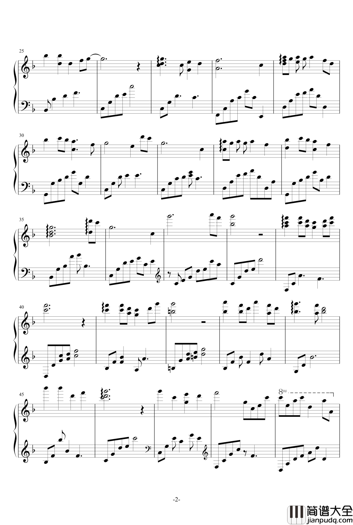 但愿人长久钢琴谱_王菲