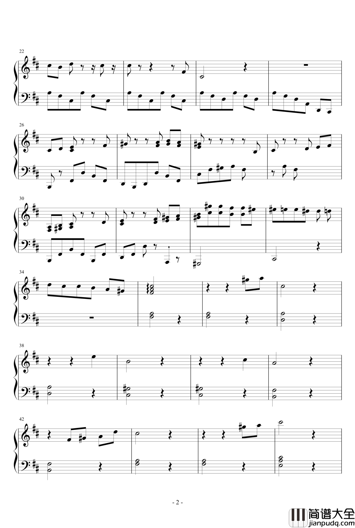 白夜钢琴谱_平井真美子