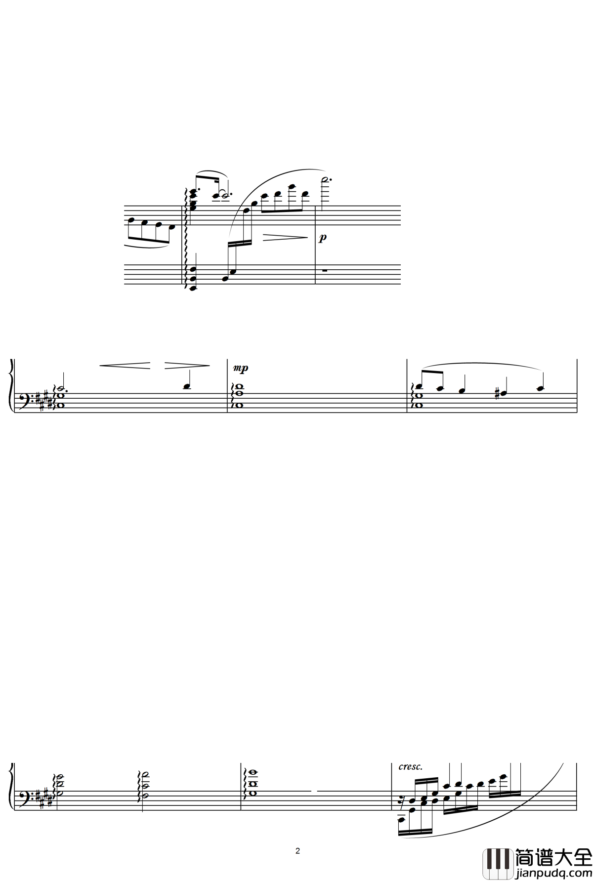 枉凝眉钢琴谱_红楼梦