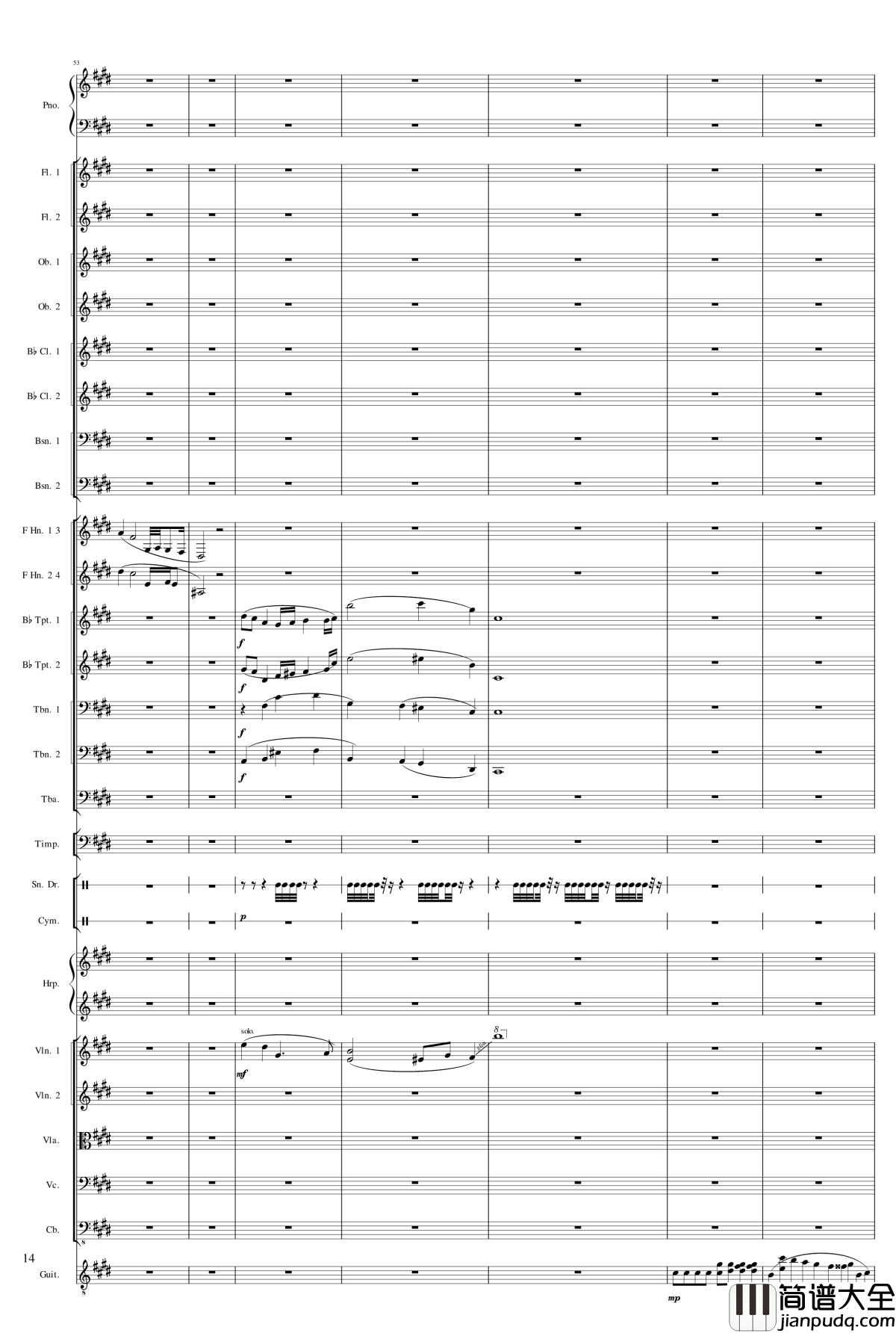 小温狂想曲2.17钢琴谱_旅游协奏曲_第四乐章_终乐章_一个球