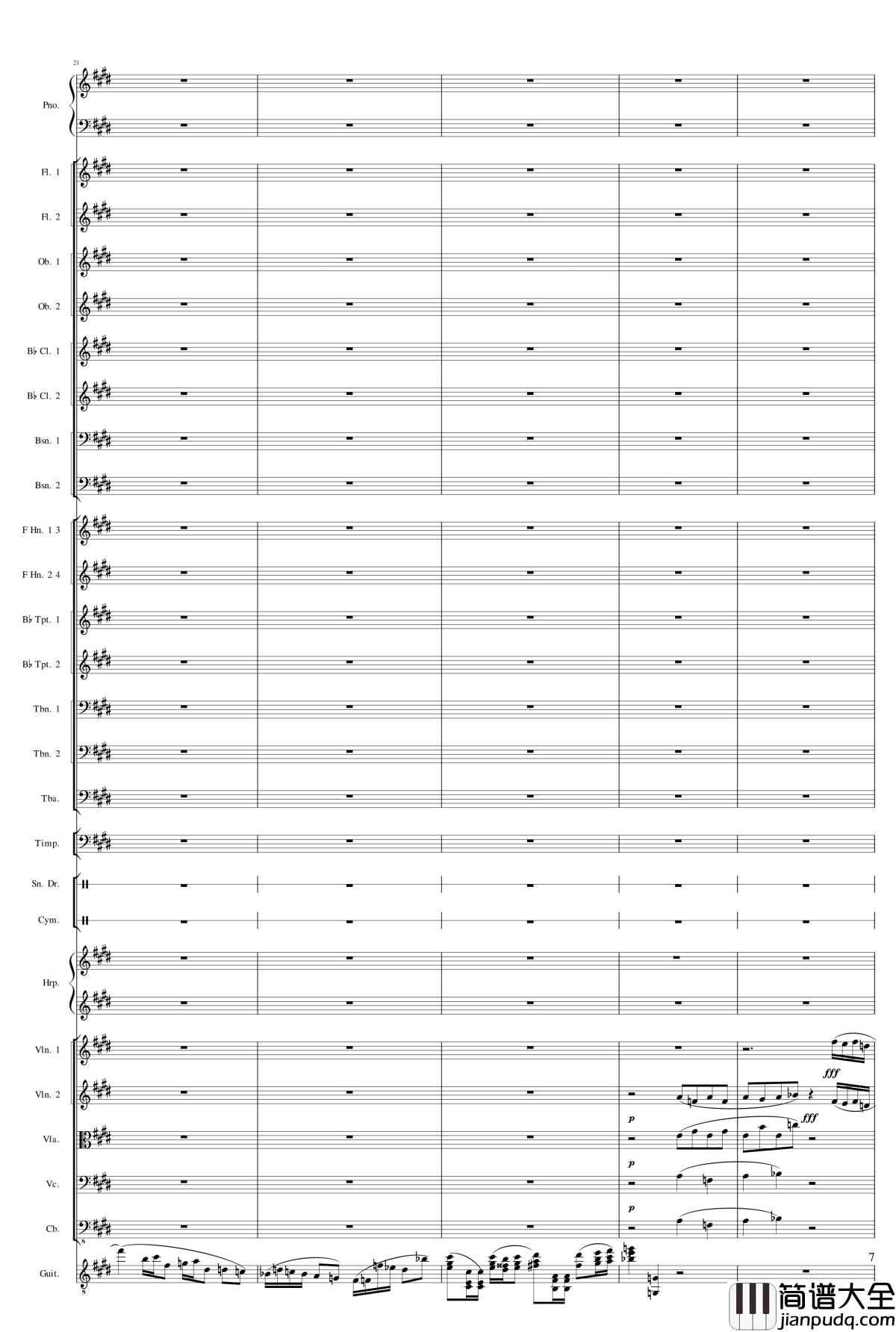 小温狂想曲2.17钢琴谱_旅游协奏曲_第四乐章_终乐章_一个球