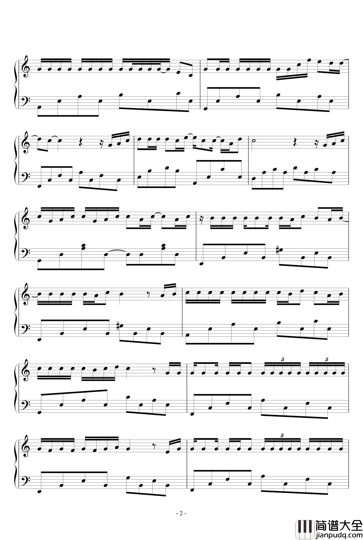 超人不会飞钢琴谱_周杰伦