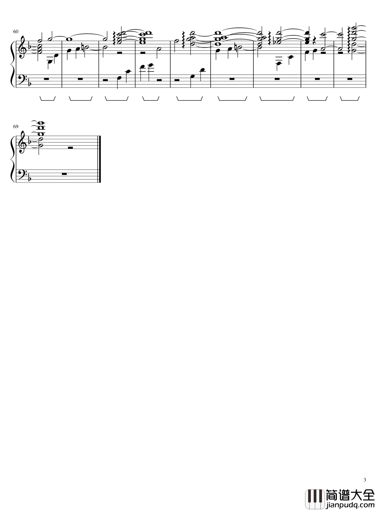 穿越时空的思念钢琴谱_原版_犬夜叉