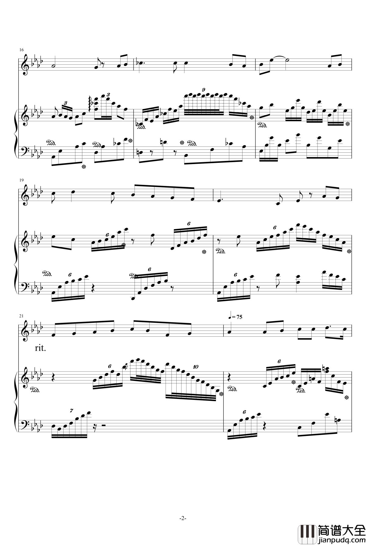 游移的月亮钢琴谱_贝里尼