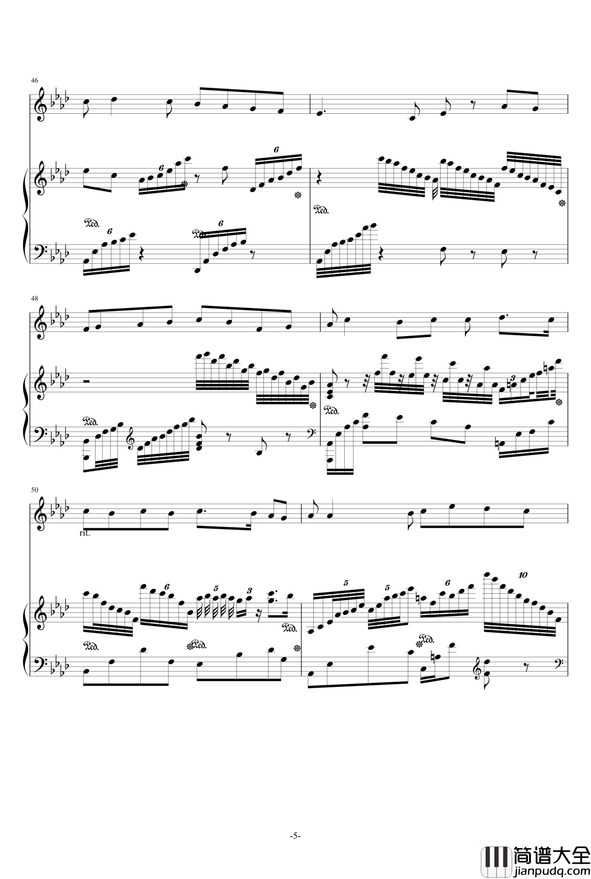 游移的月亮钢琴谱_贝里尼