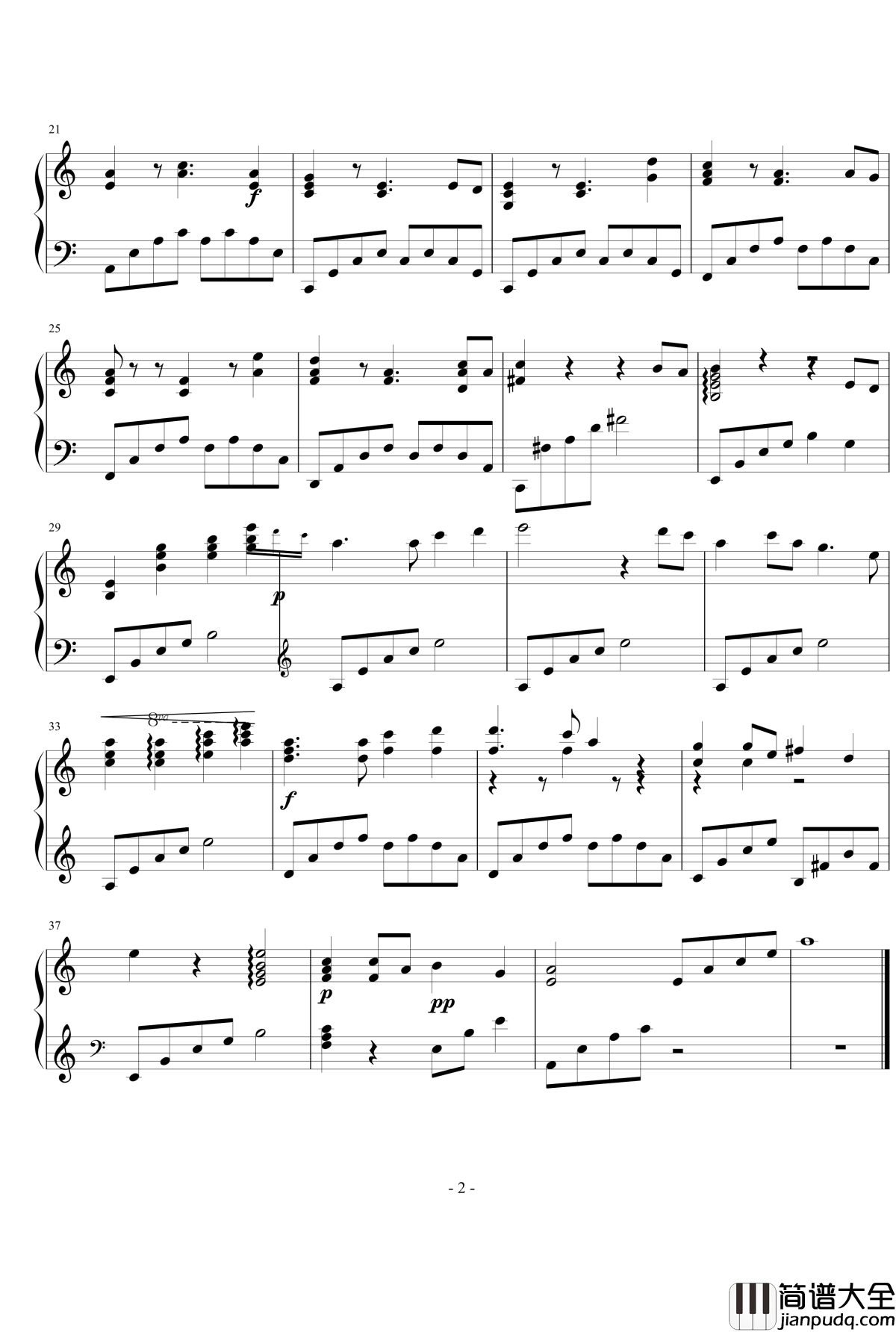 楚歌钢琴谱_张学友