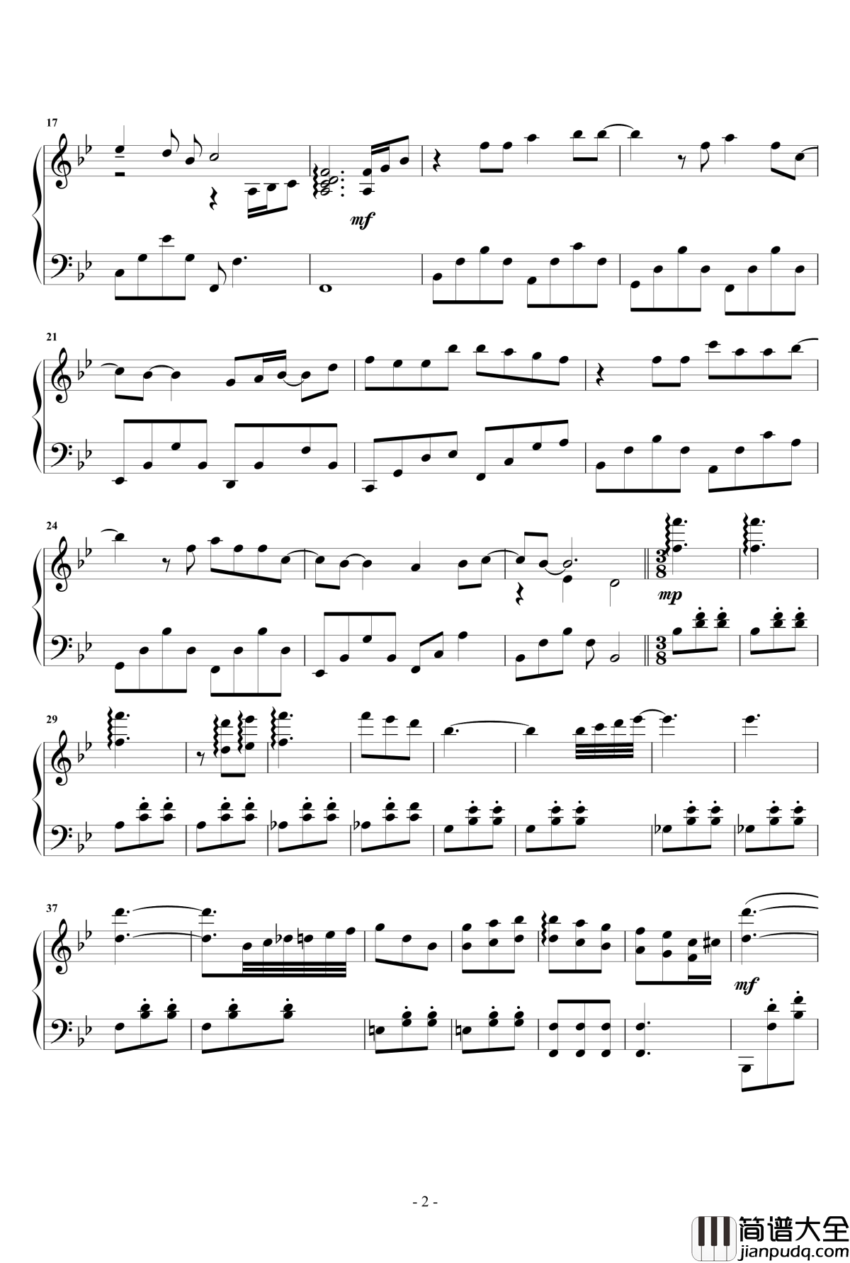 一个人的风景钢琴谱_夏至未至插曲