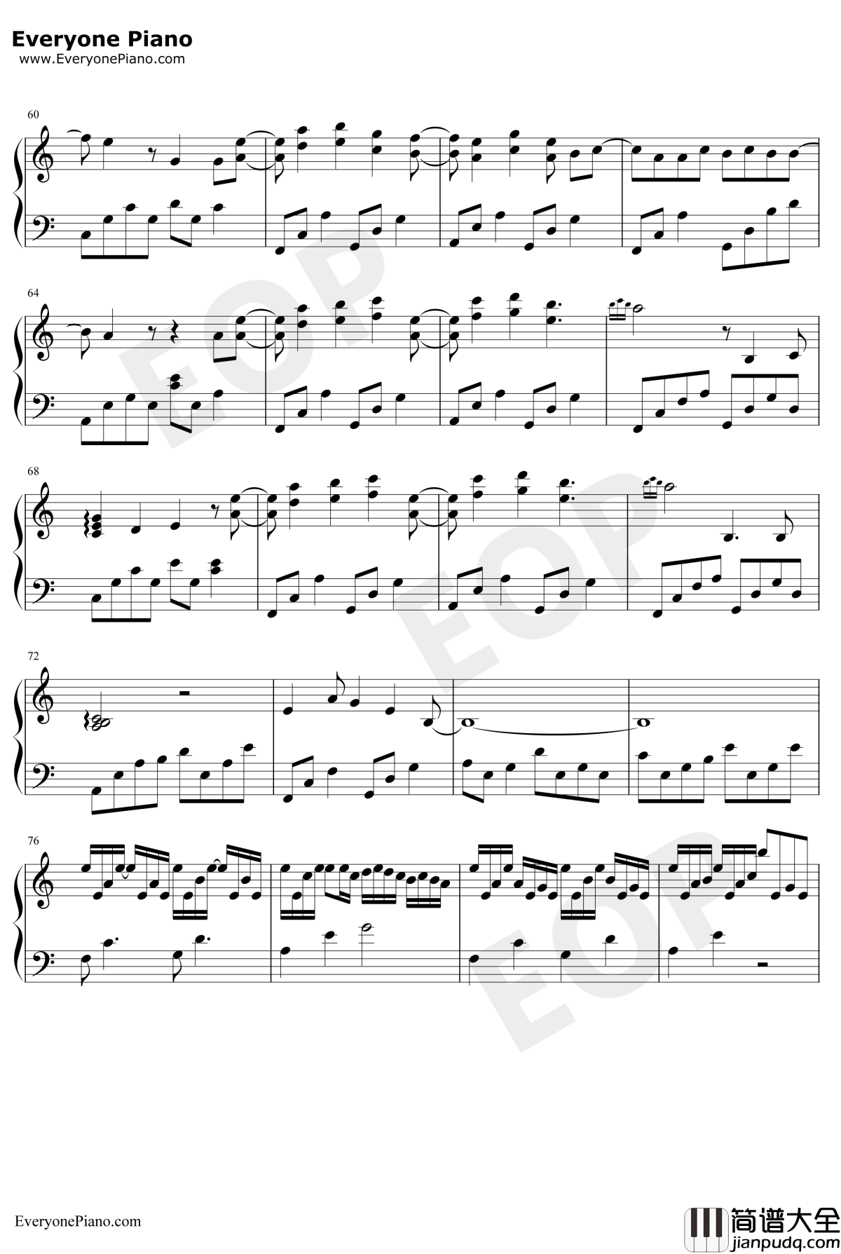 撒野钢琴谱_欸_61_同名小说撒野同人歌曲