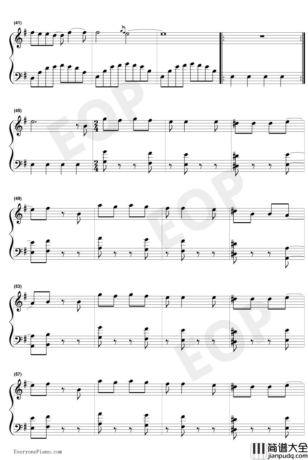 醉春风钢琴谱_金学峰_心爱_倚天屠龙记主题曲