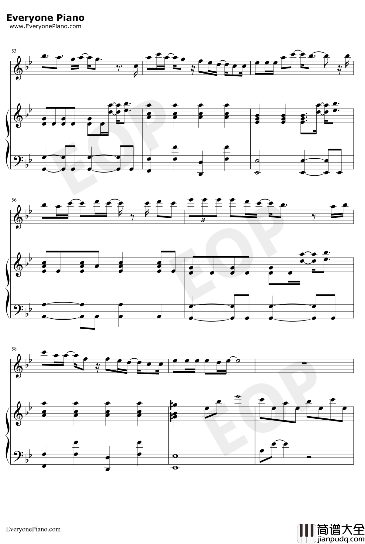 回忆的沙漏_钢琴谱_邓紫棋