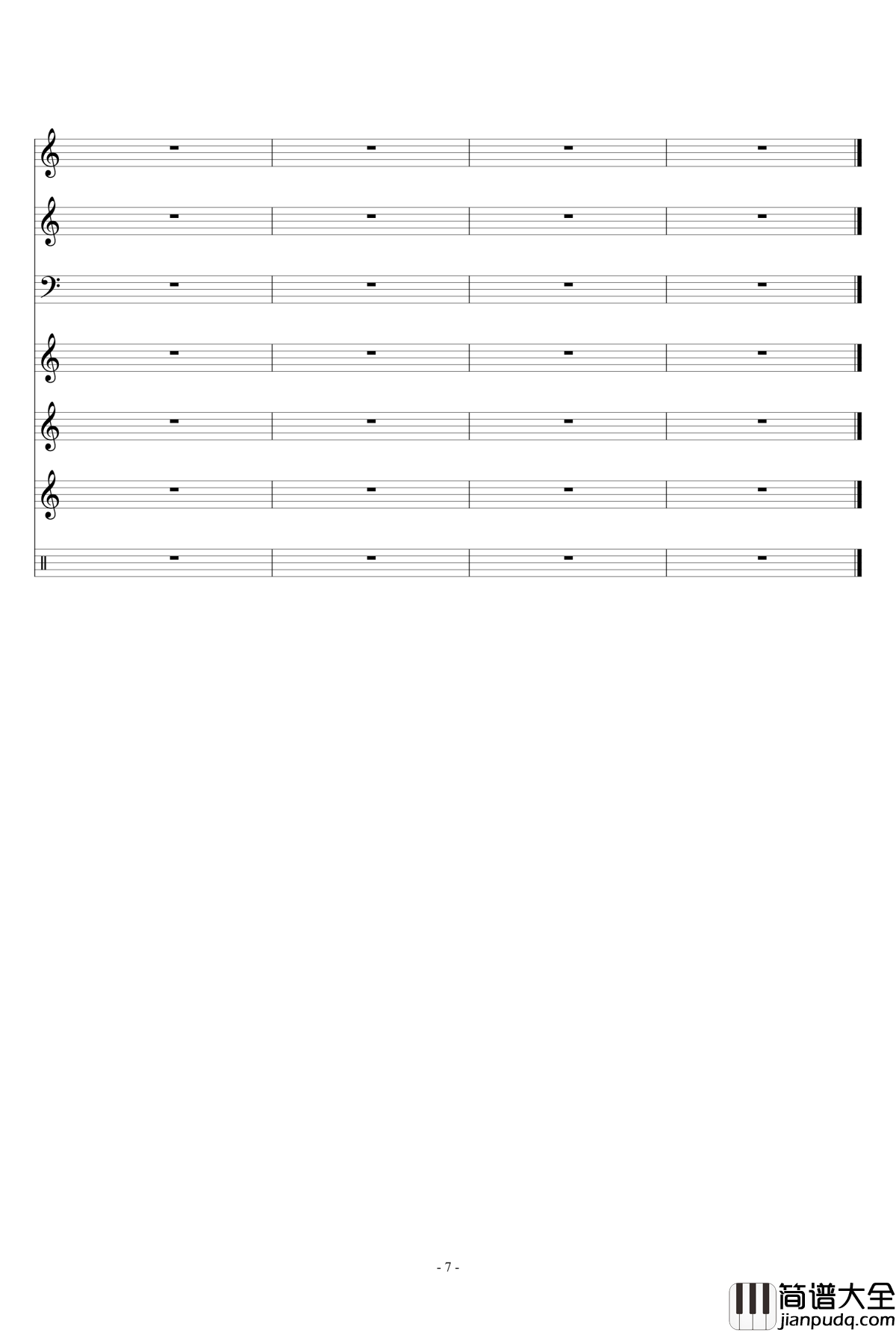 Good_Night钢琴谱_Gimmick!