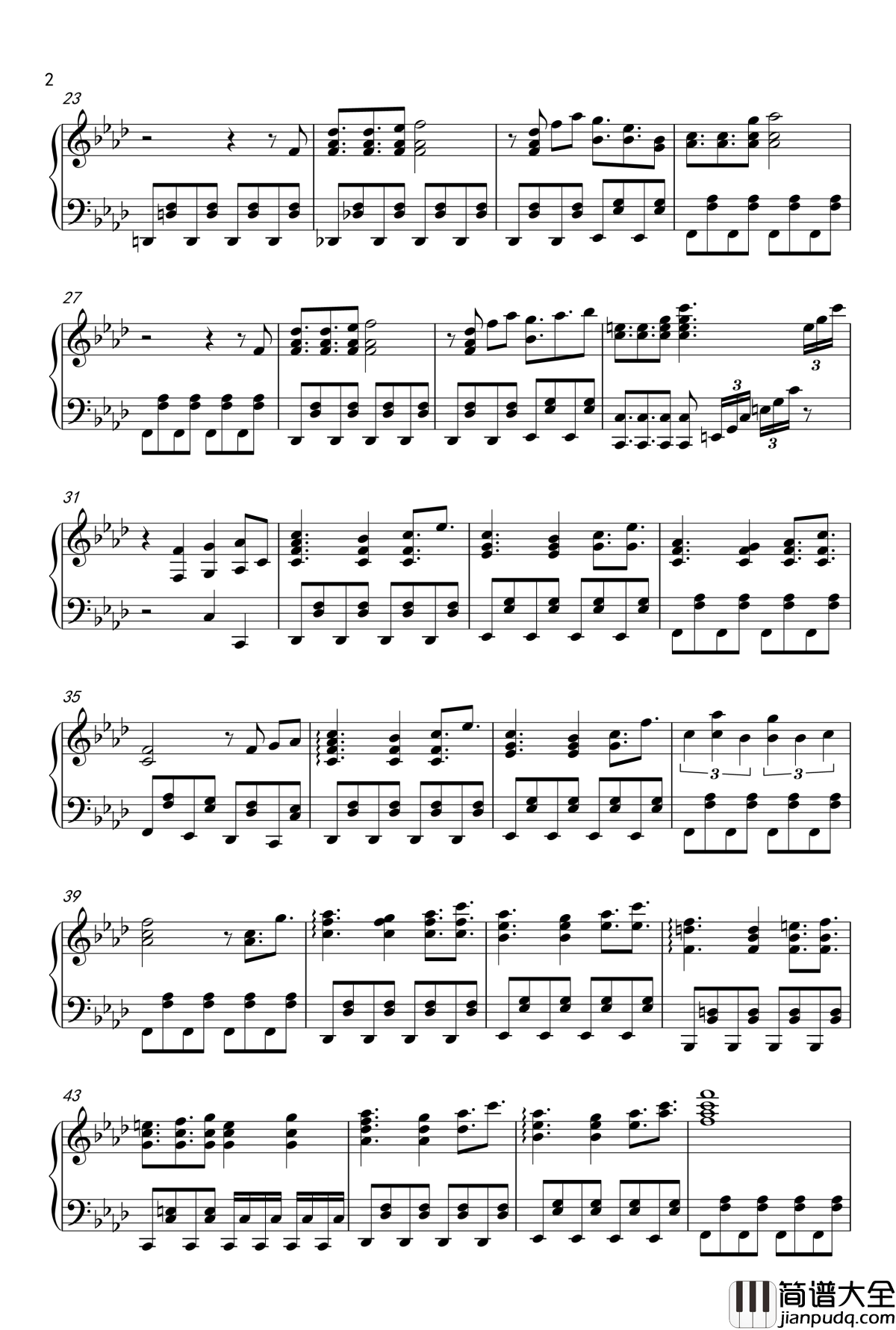 風神少女钢琴谱_long_ver._东方project_东方_触手猴