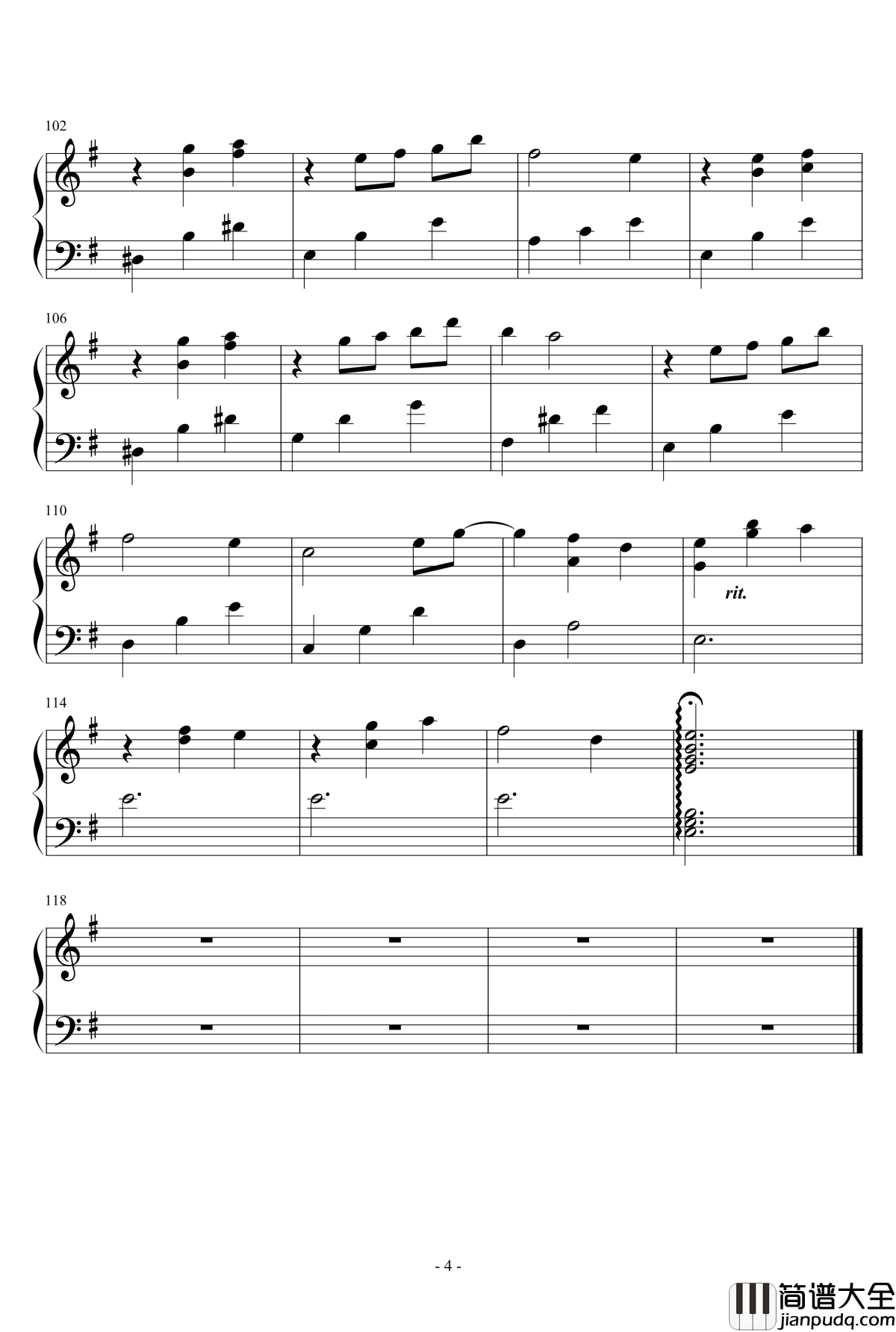 Hijo_De_La_Luna钢琴谱_班得瑞_Bandari