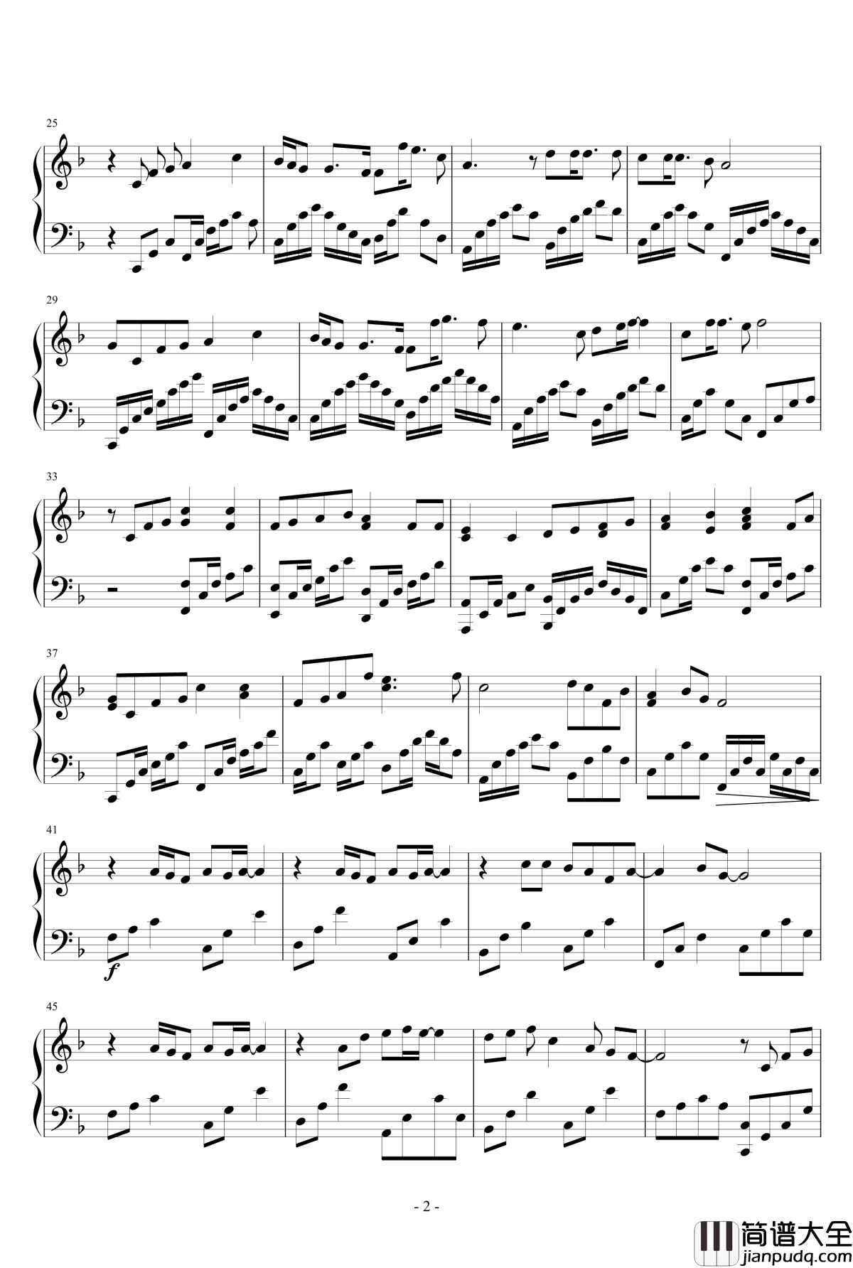 黑板情书钢琴谱_后弦