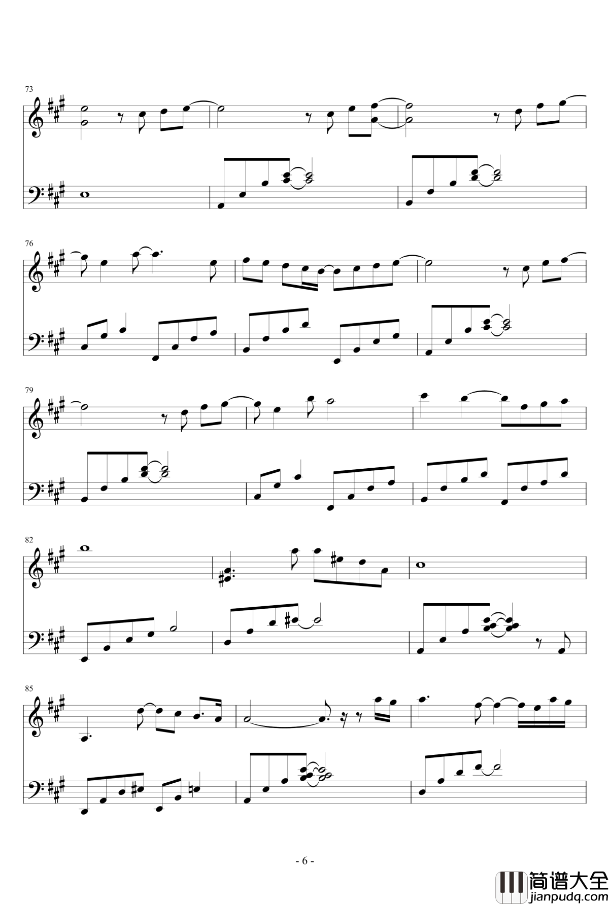 蓝色生死恋钢琴谱_郑日英