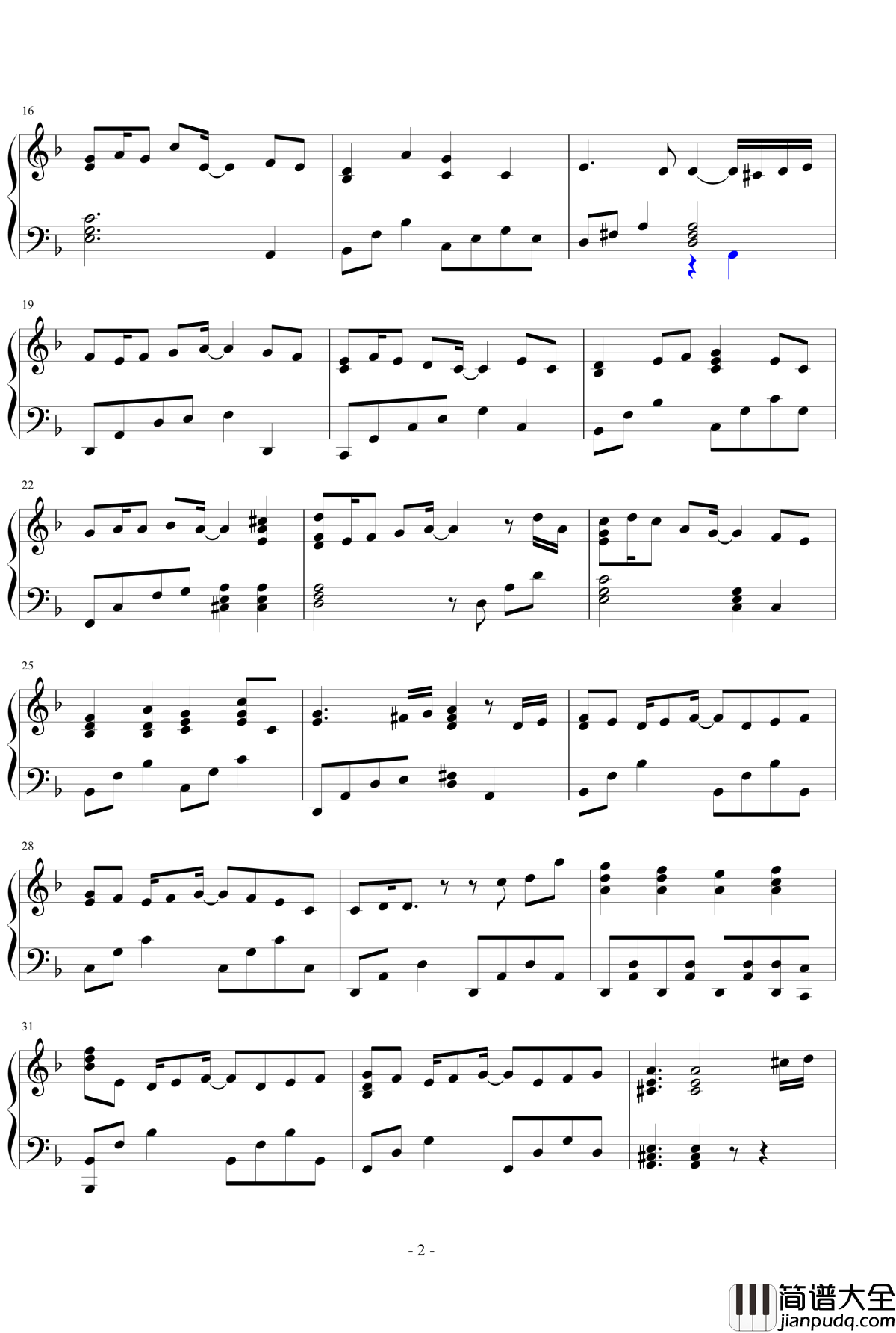 生命之源钢琴谱_王者之喆