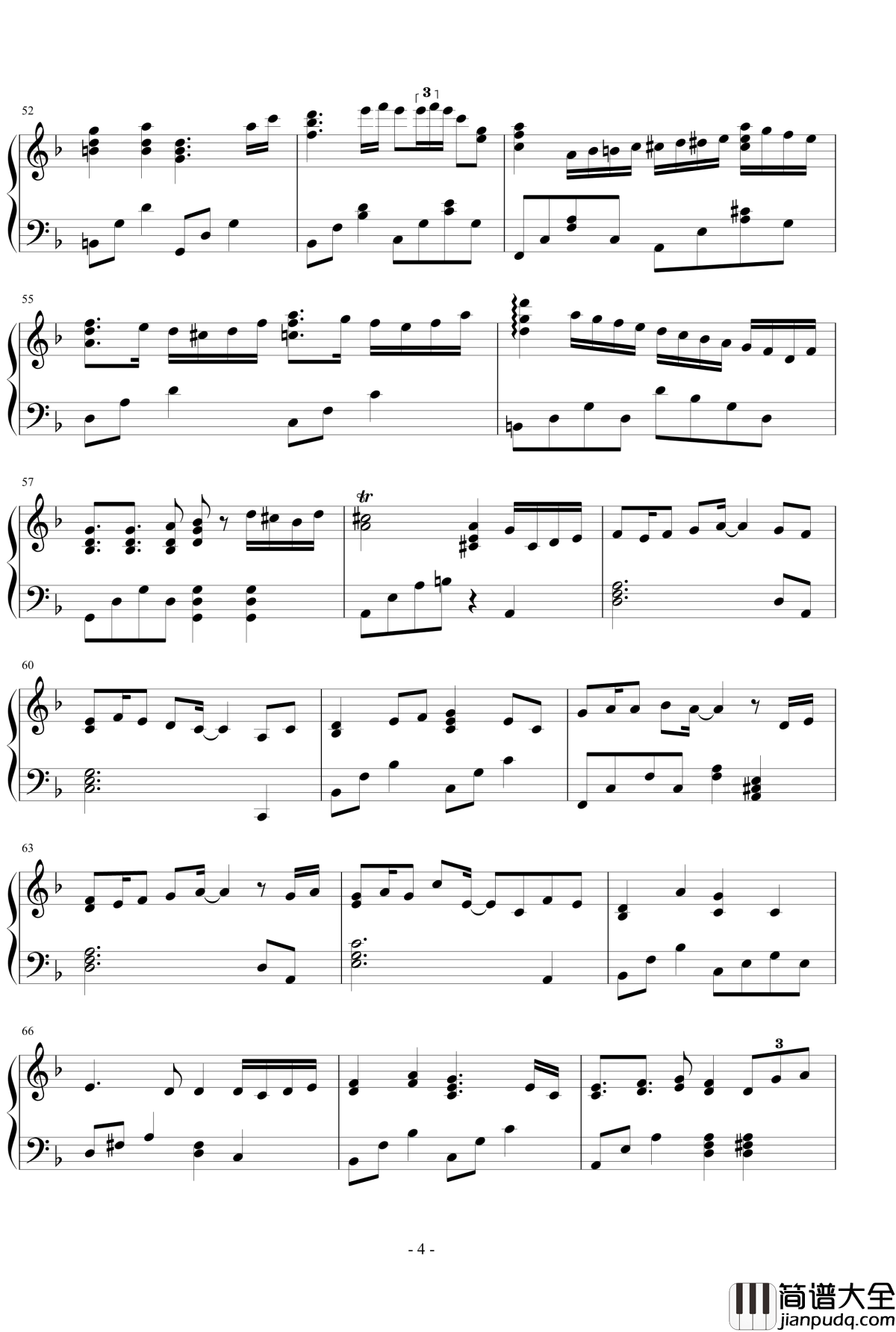 生命之源钢琴谱_王者之喆