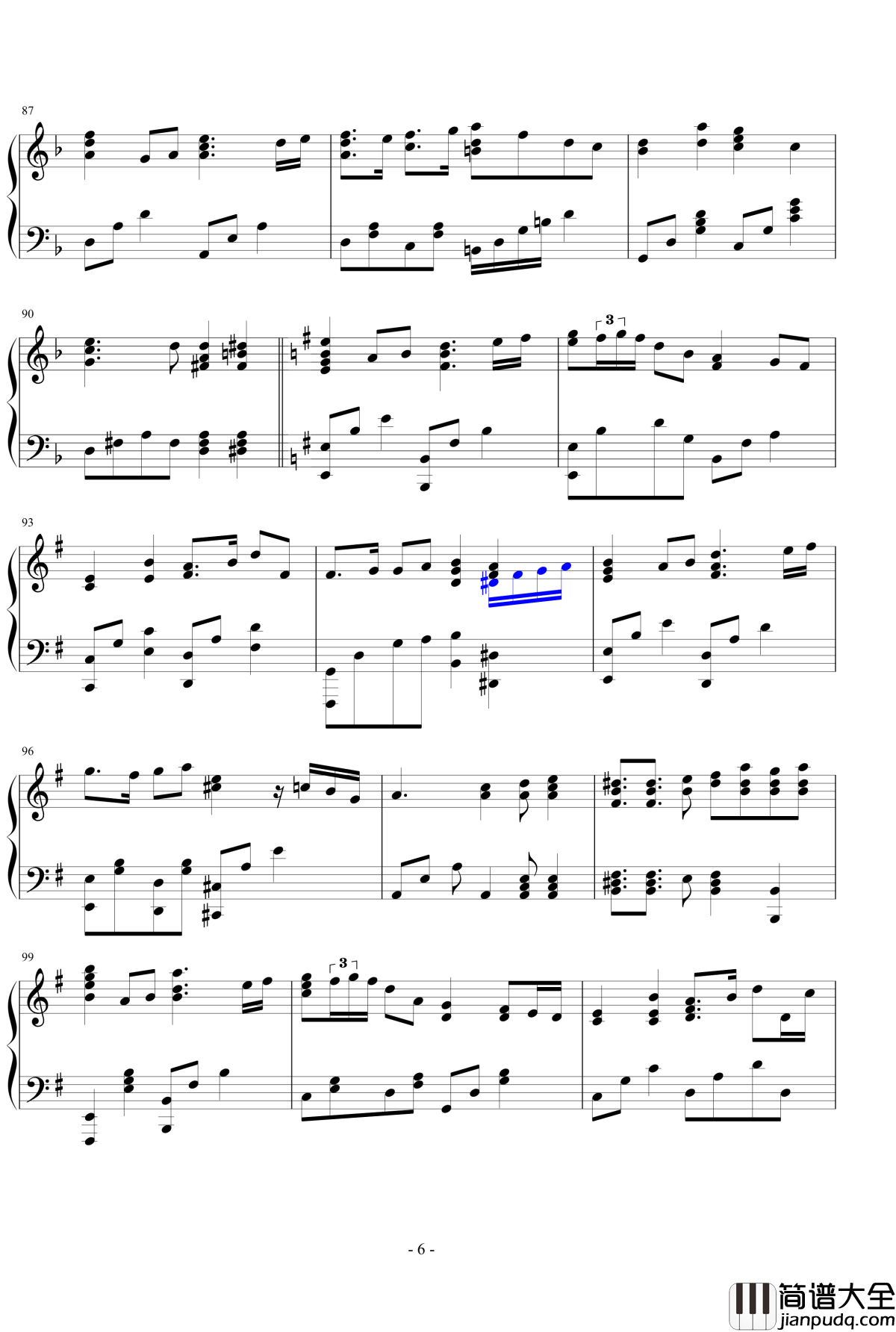 生命之源钢琴谱_王者之喆