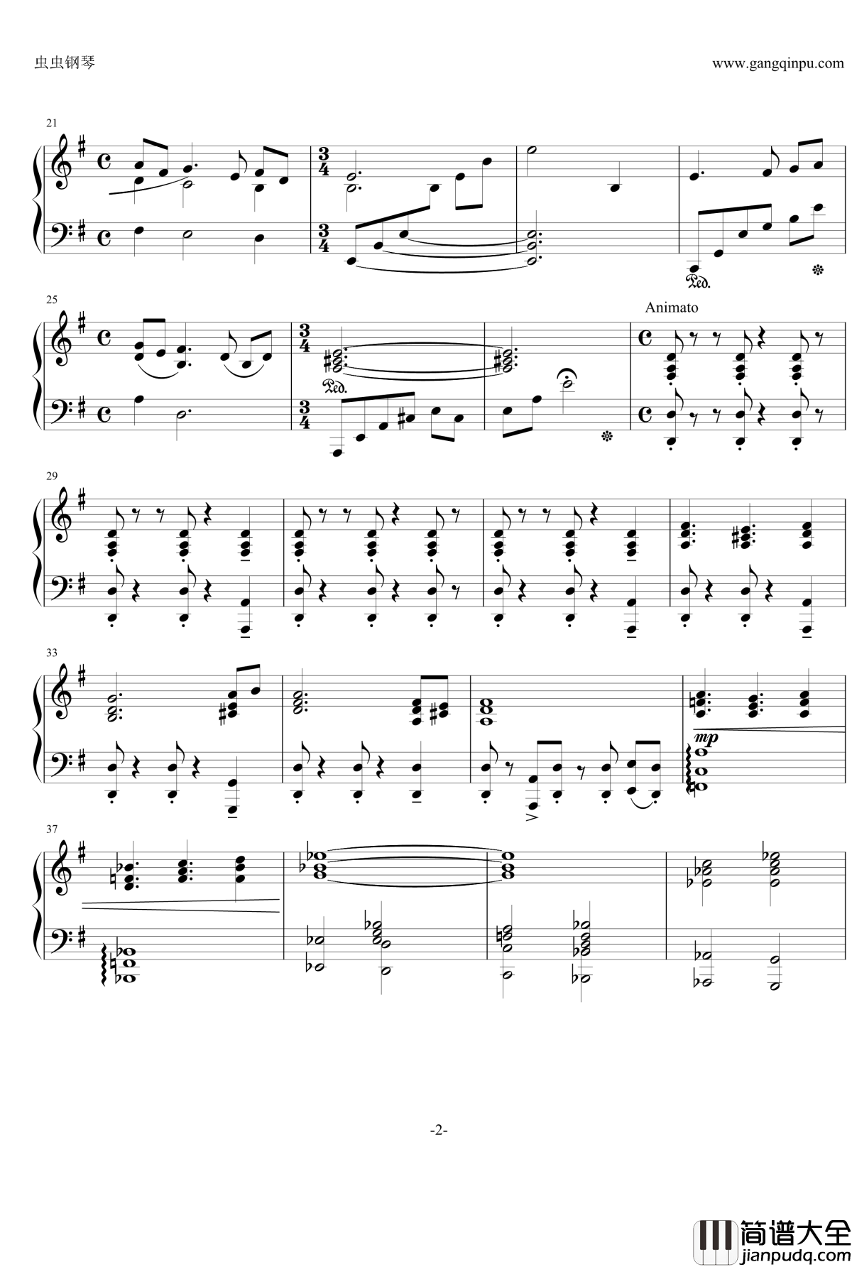 メインテーマ钢琴谱_碧蓝幻想__主题音乐_グランブルーファンタジ