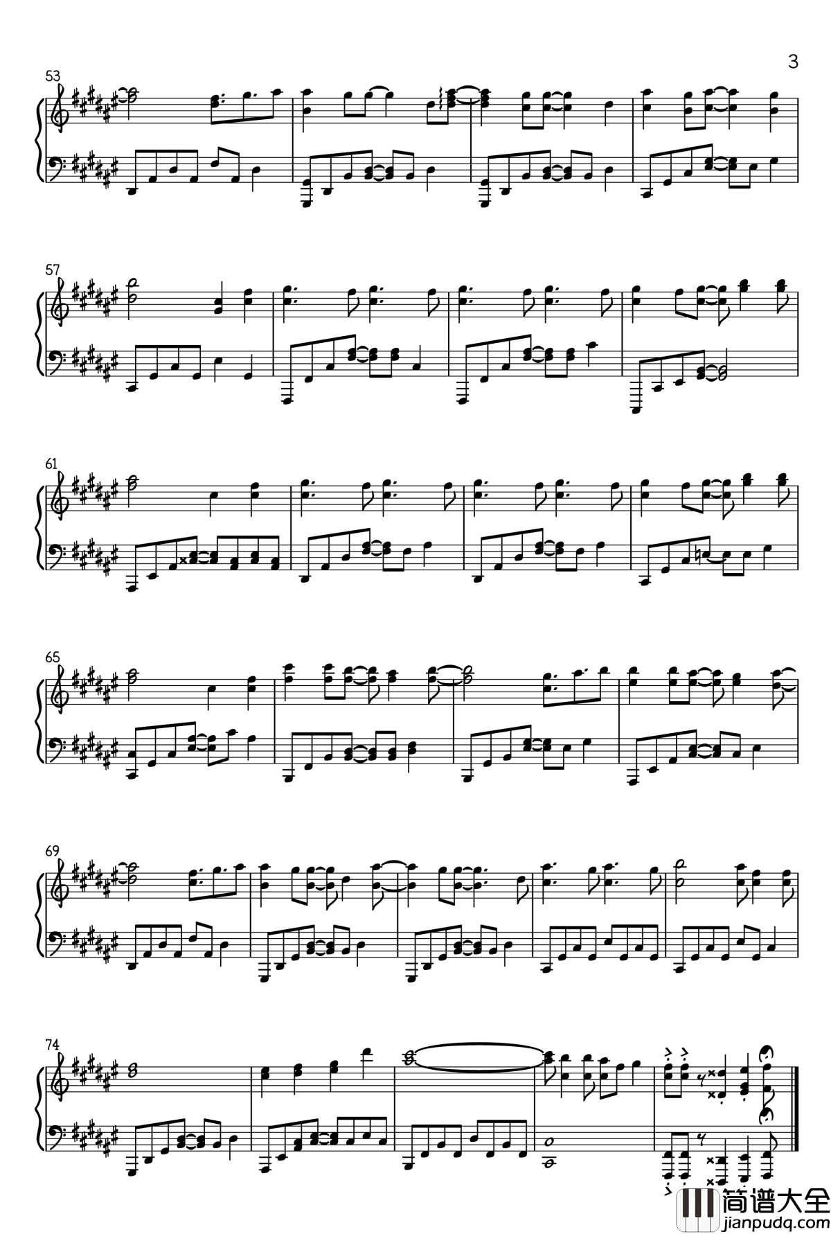 从零开始的魔法书OP钢琴谱