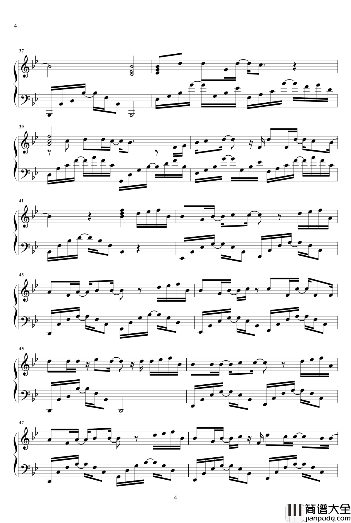 左肩钢琴谱_安苏羽