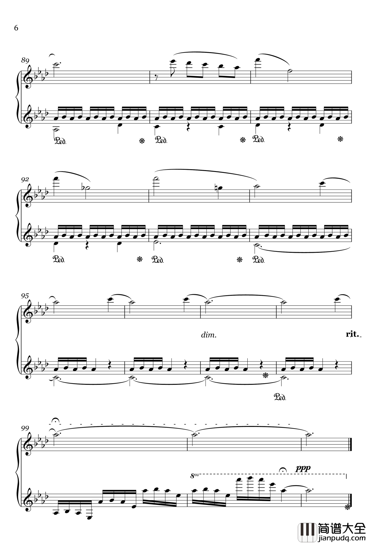 夏至钢琴谱_豆娘之舞_shisan9632