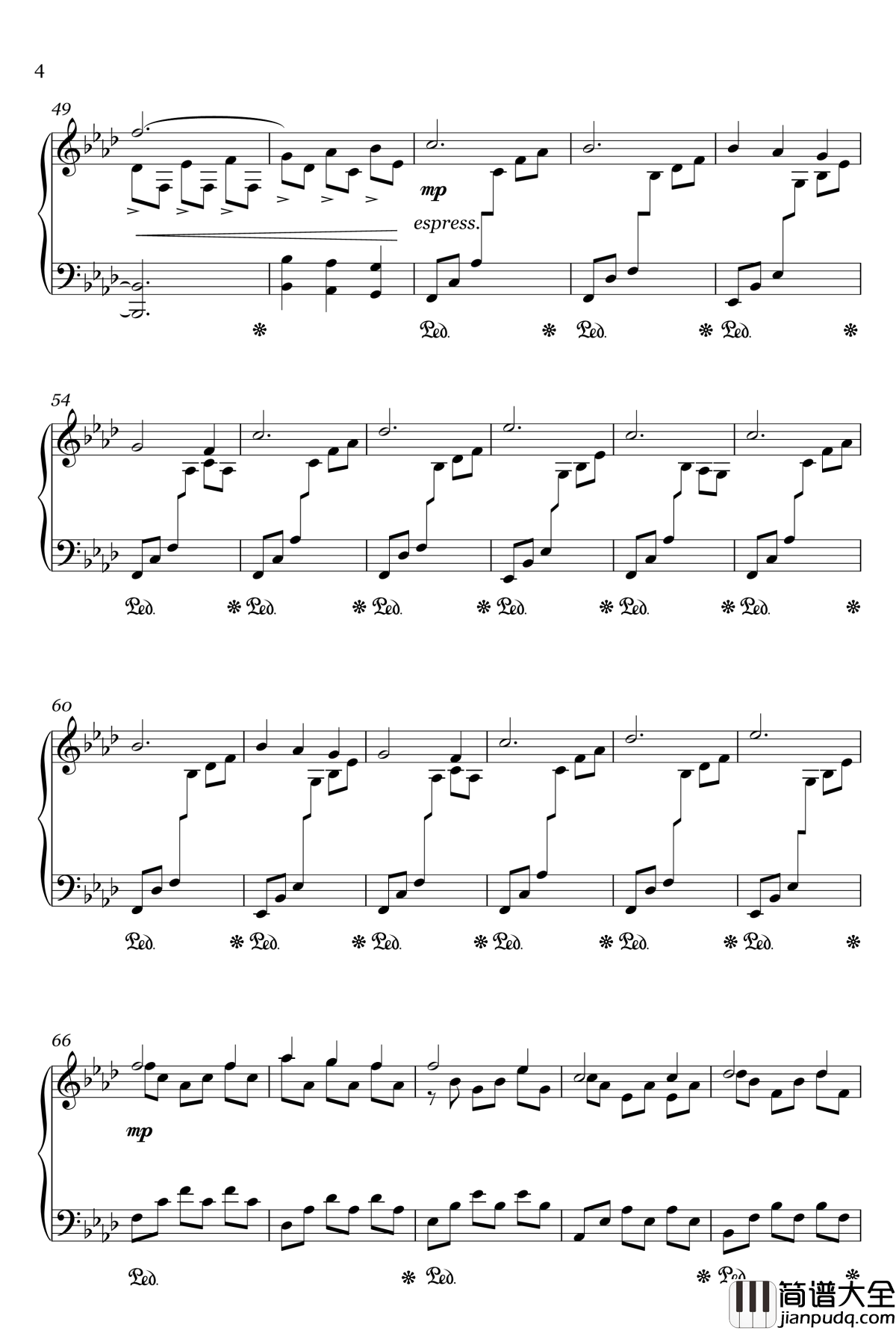 夏至钢琴谱_豆娘之舞_shisan9632