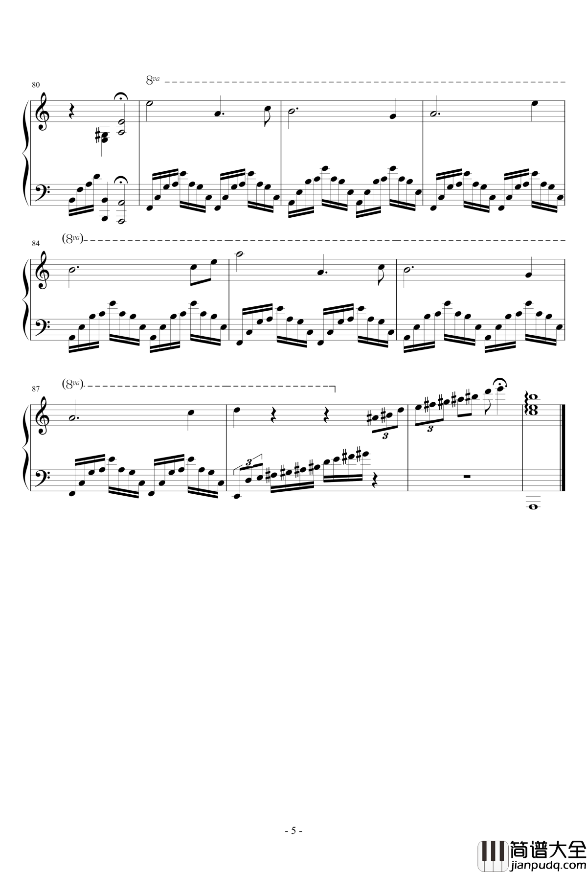 梦钢琴谱_忧伤歌声_郭易