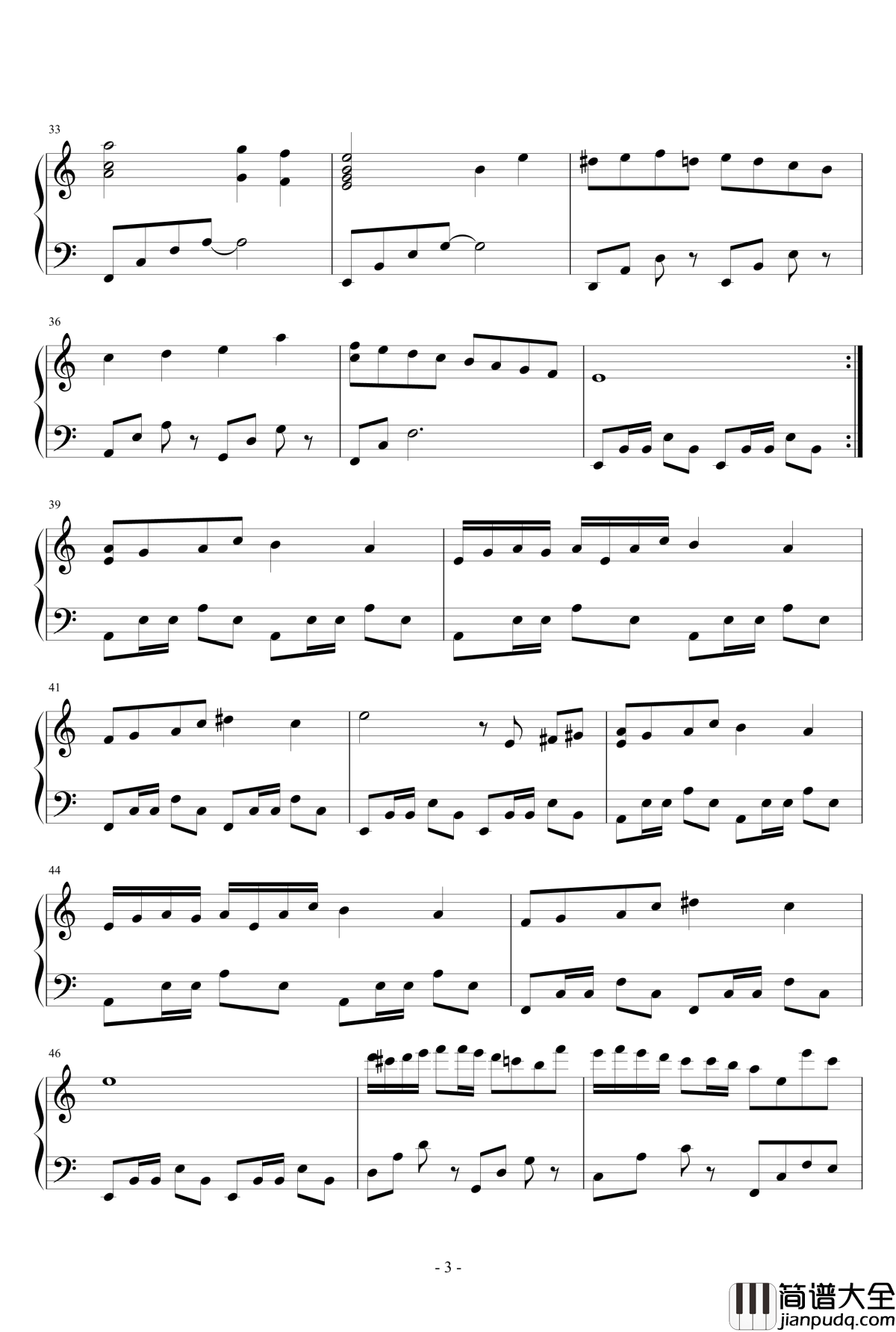 植物大战僵尸钢琴谱_Graze_the_roof_屋顶背景音乐