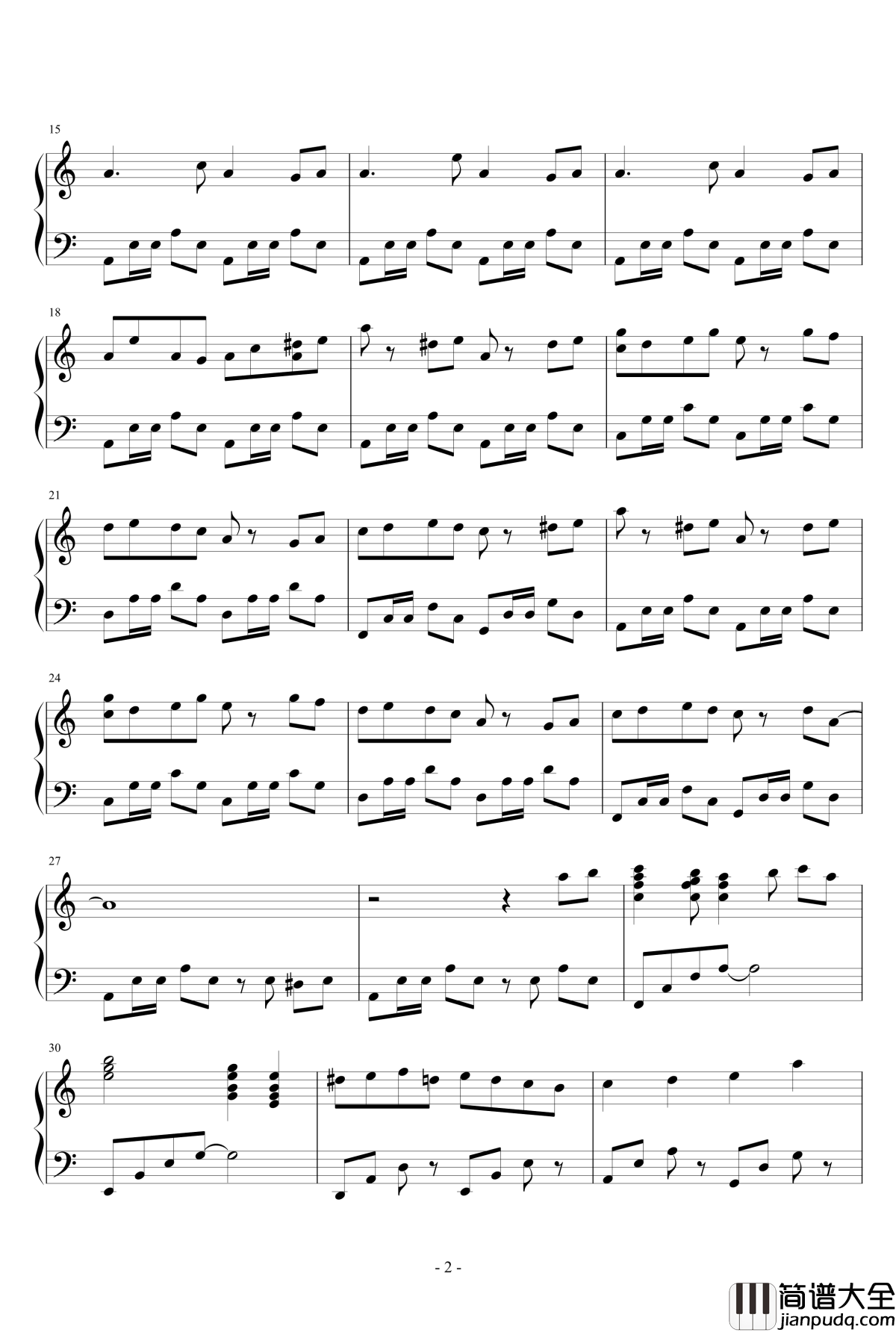 植物大战僵尸钢琴谱_Graze_the_roof_屋顶背景音乐