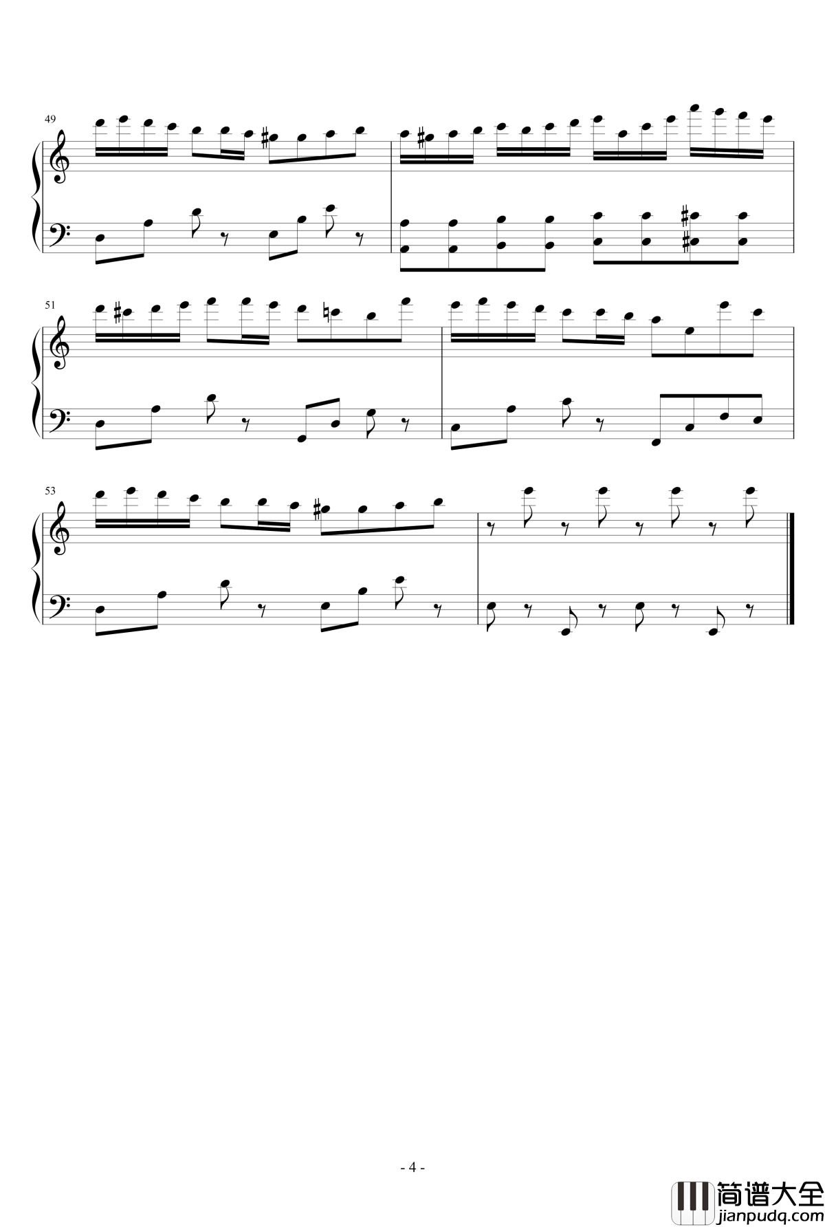 植物大战僵尸钢琴谱_Graze_the_roof_屋顶背景音乐