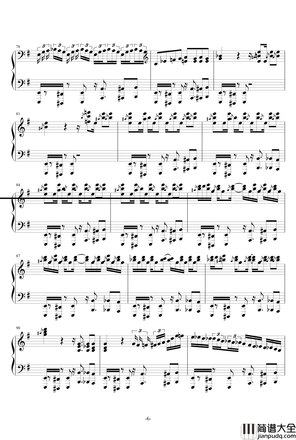 ダイナマイト钢琴谱_pia_no_jac·炸药_风神雷神