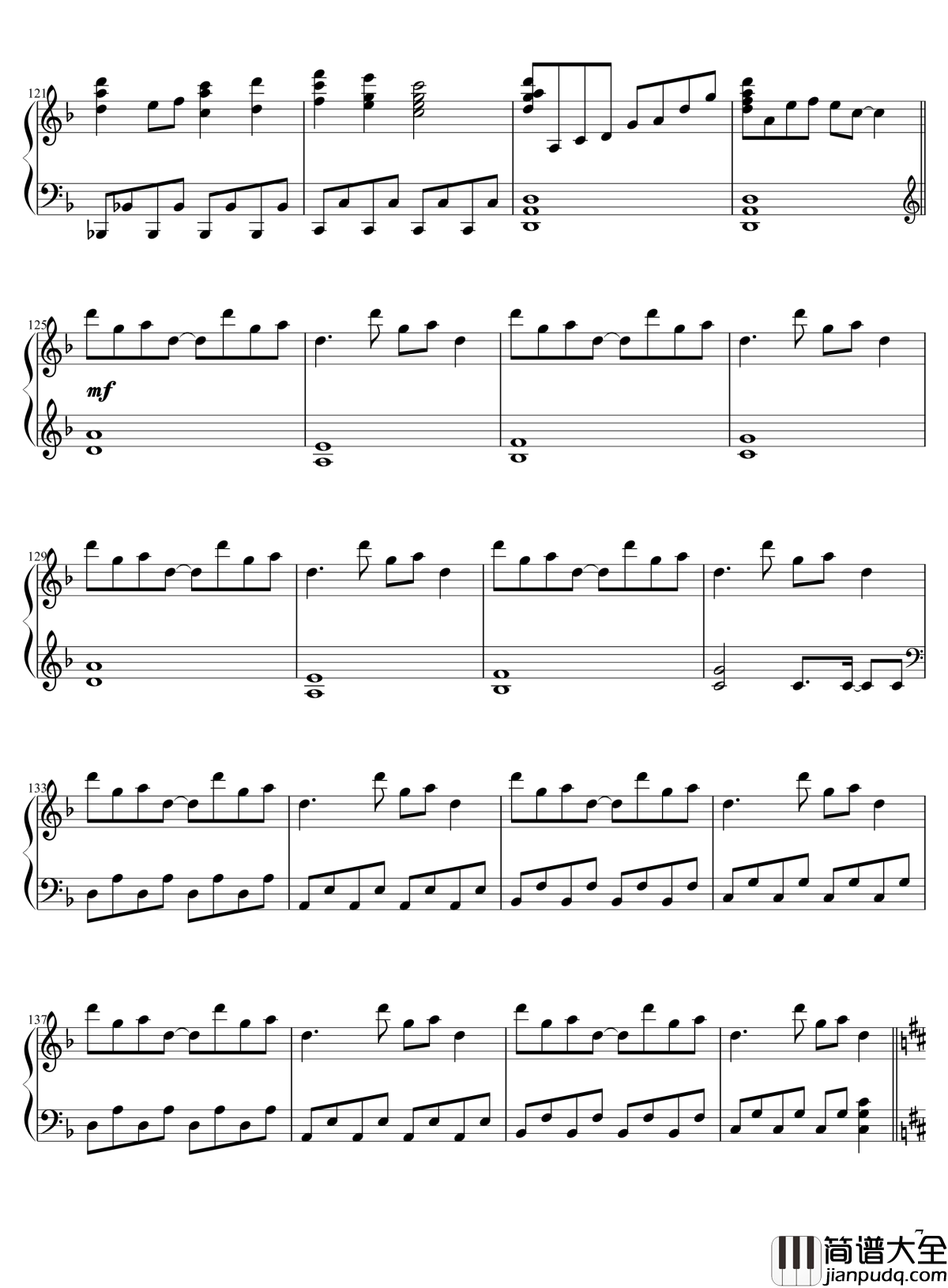 13_ピュアヒューリーズ钢琴谱__心の在処_zun