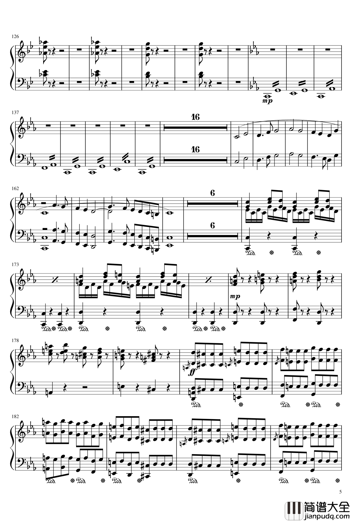 钢琴协奏曲第一乐章钢琴谱_Ice_KUN