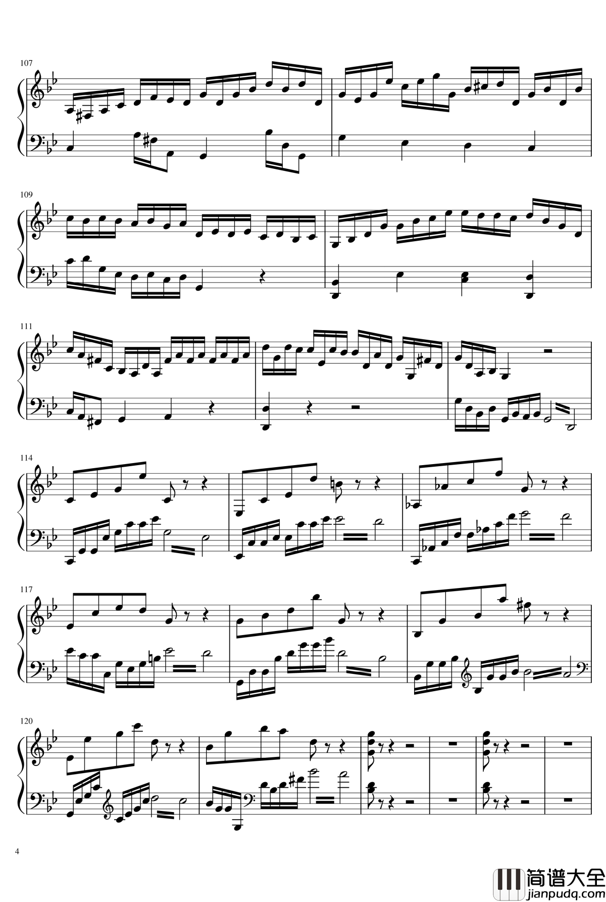 钢琴协奏曲第一乐章钢琴谱_Ice_KUN