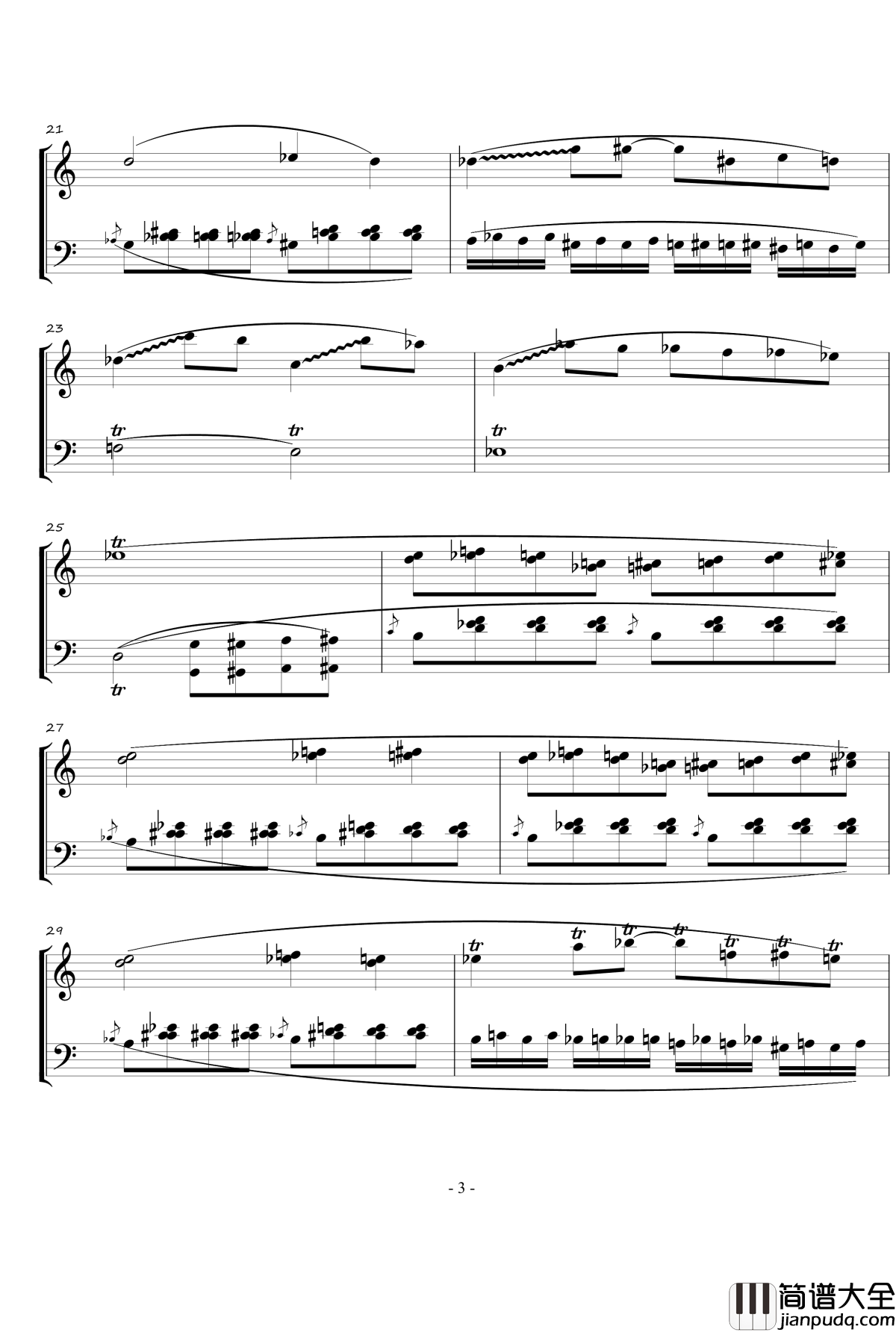 火星奏鸣曲钢琴谱_第一乐章_火星先生