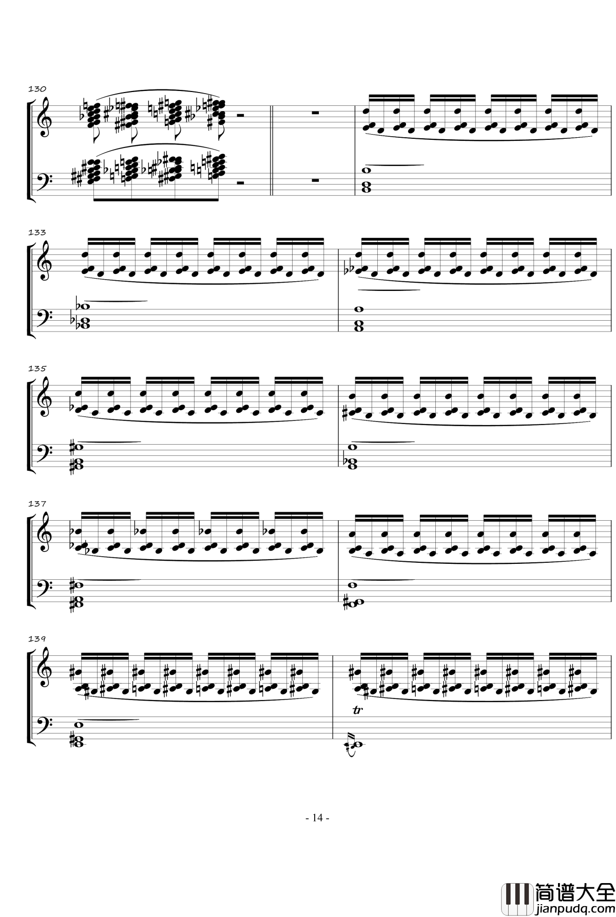 火星奏鸣曲钢琴谱_第一乐章_火星先生