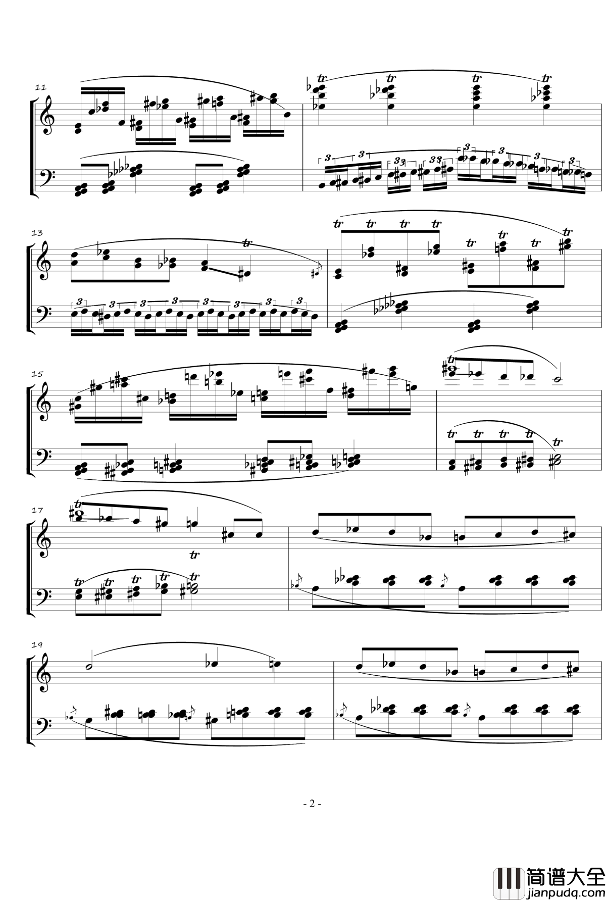 火星奏鸣曲钢琴谱_第一乐章_火星先生