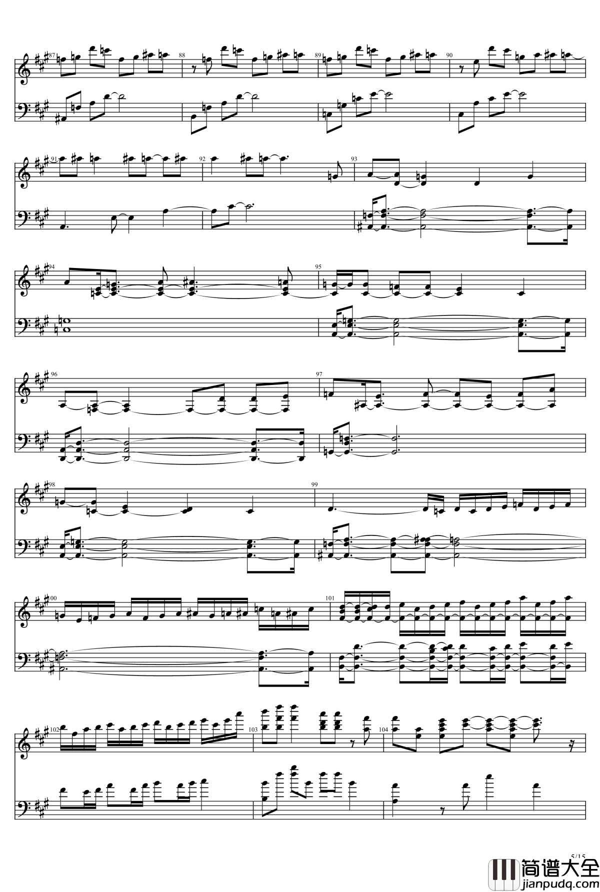 Nagi_no_Asukara_Piano_Suite钢琴谱__来自风平浪静的明天_凪のあすから