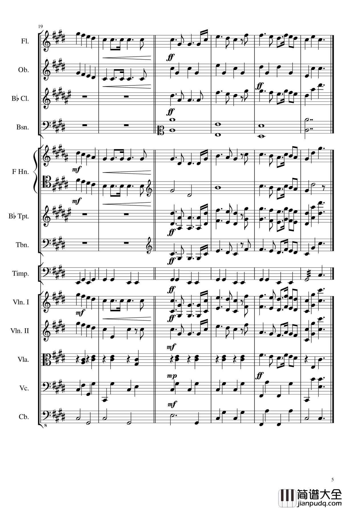 升c小调进行曲钢琴谱_Ice_KUN