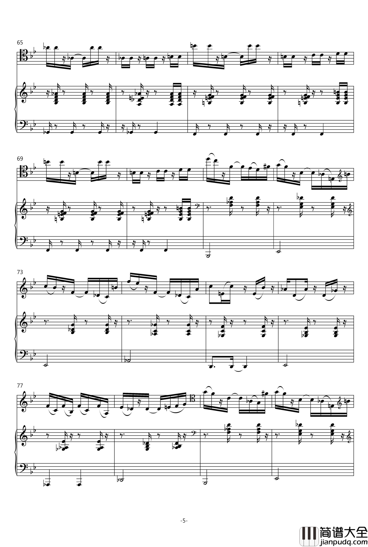 炒冷饭钢琴谱_KioooS